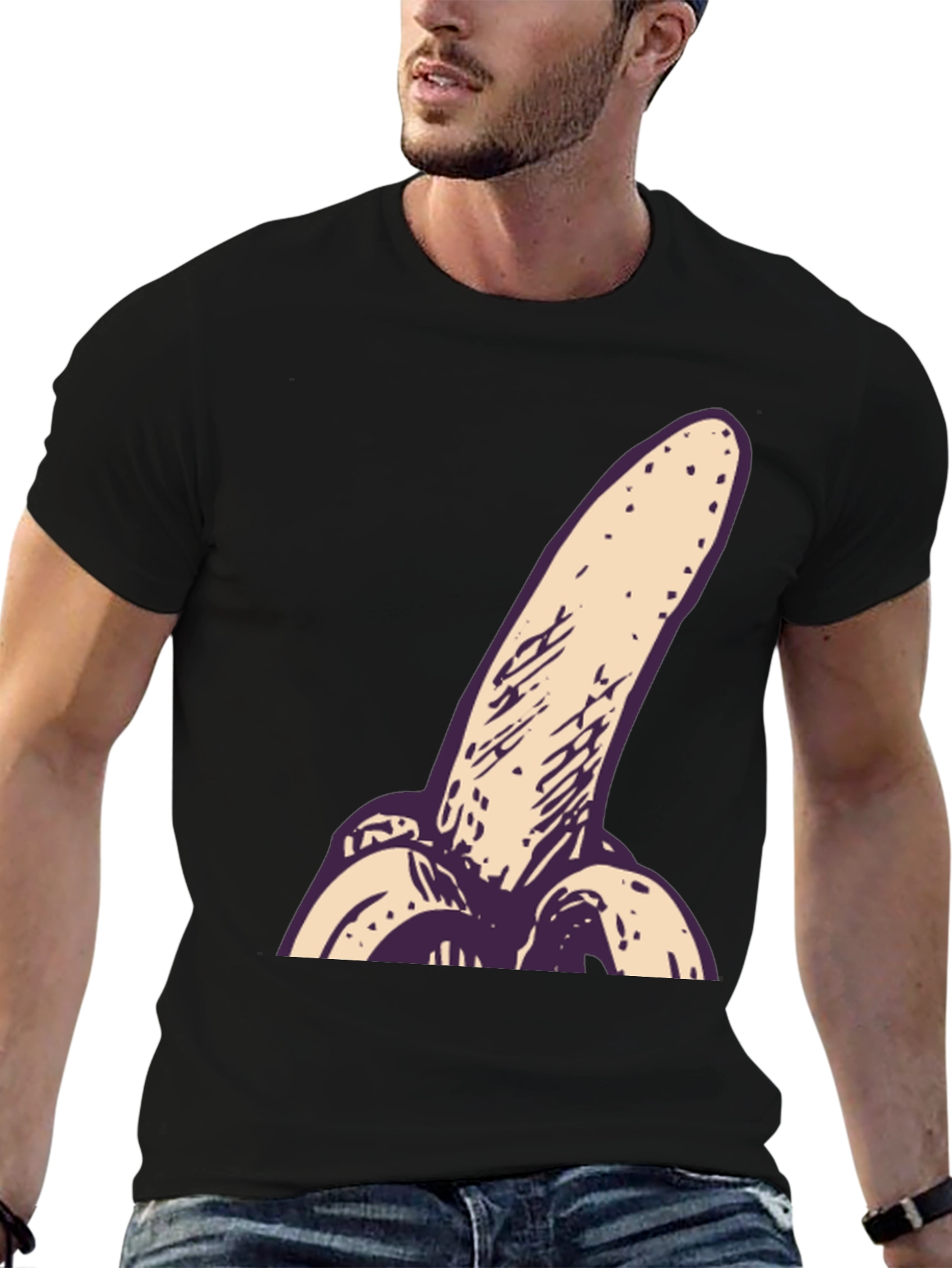 Black Banana T-Shirt - Unique Graphic Tee view 6