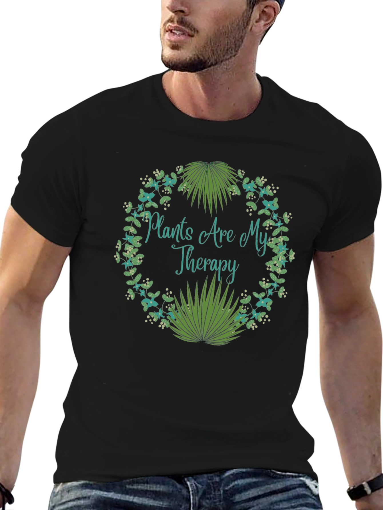 Plants Are My Therapy T-Shirt - Nature Lover Tee - 6