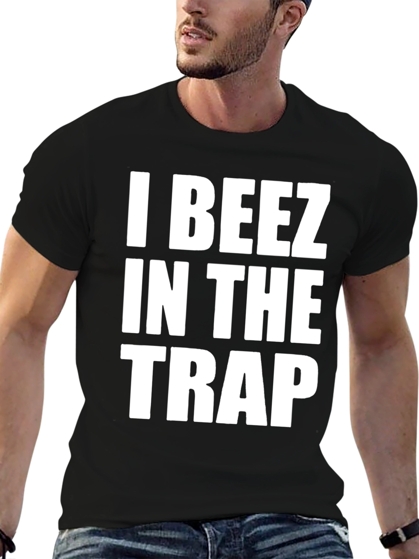 Black I Beez In The Trap T-Shirt view 6