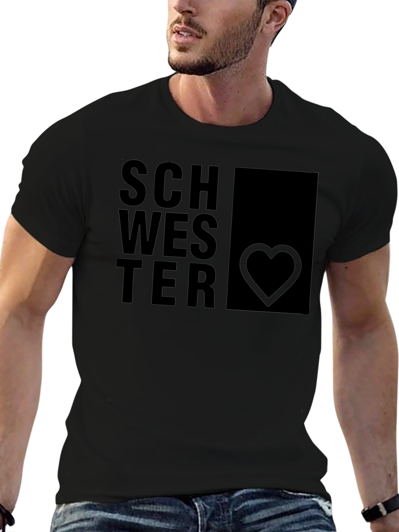 Schwesta Love T-Shirt - Cool Graphic Tee - 6
