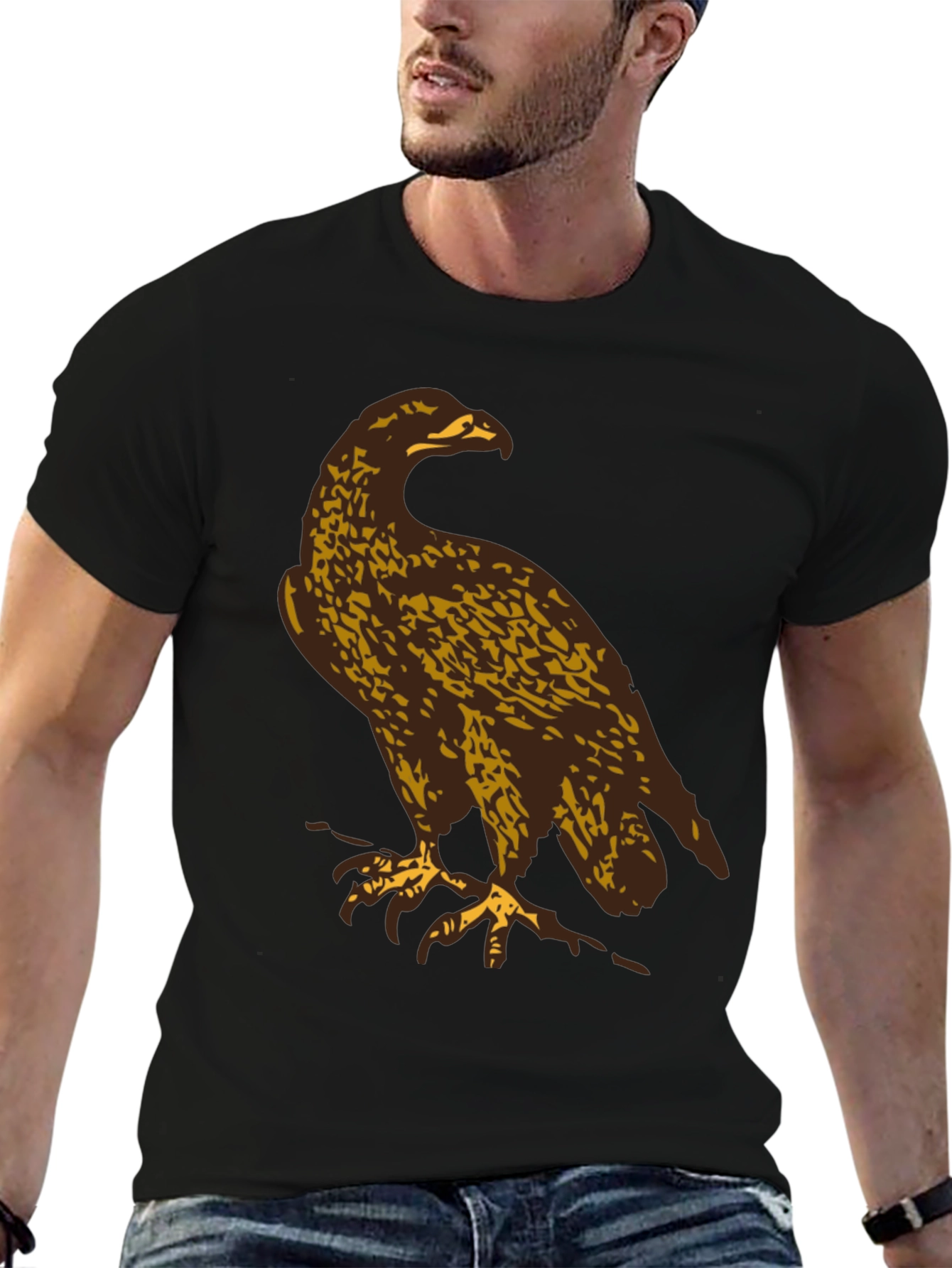 Eagle Graphic T-Shirt - Black Casual Tee - 6