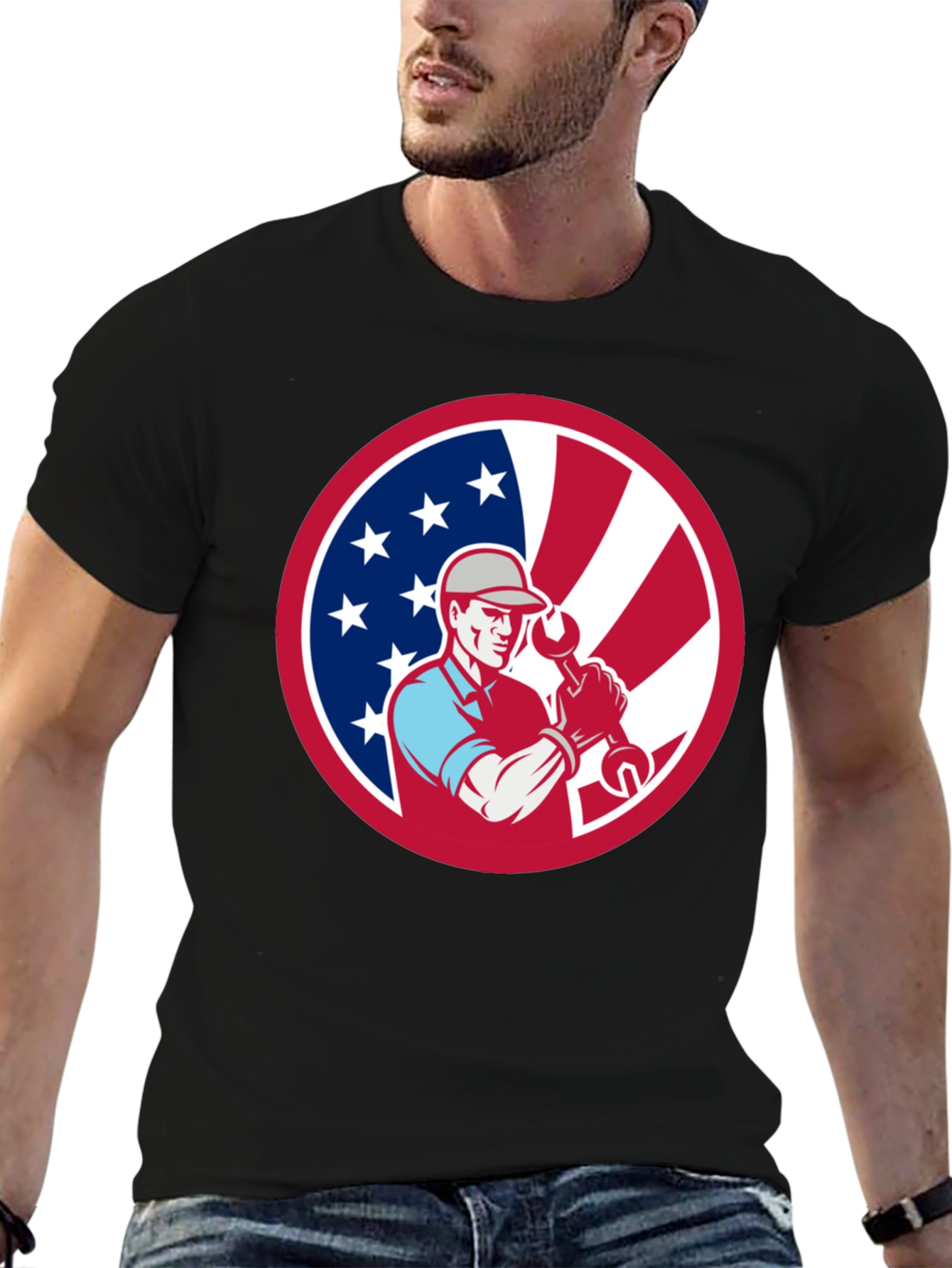 Patriotic Mechanic T-Shirt - USA Pride! - 6