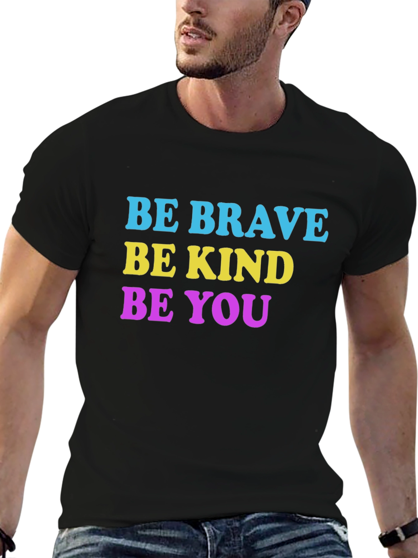 Black Be Brave, Be Kind, Be You T-Shirt view 6