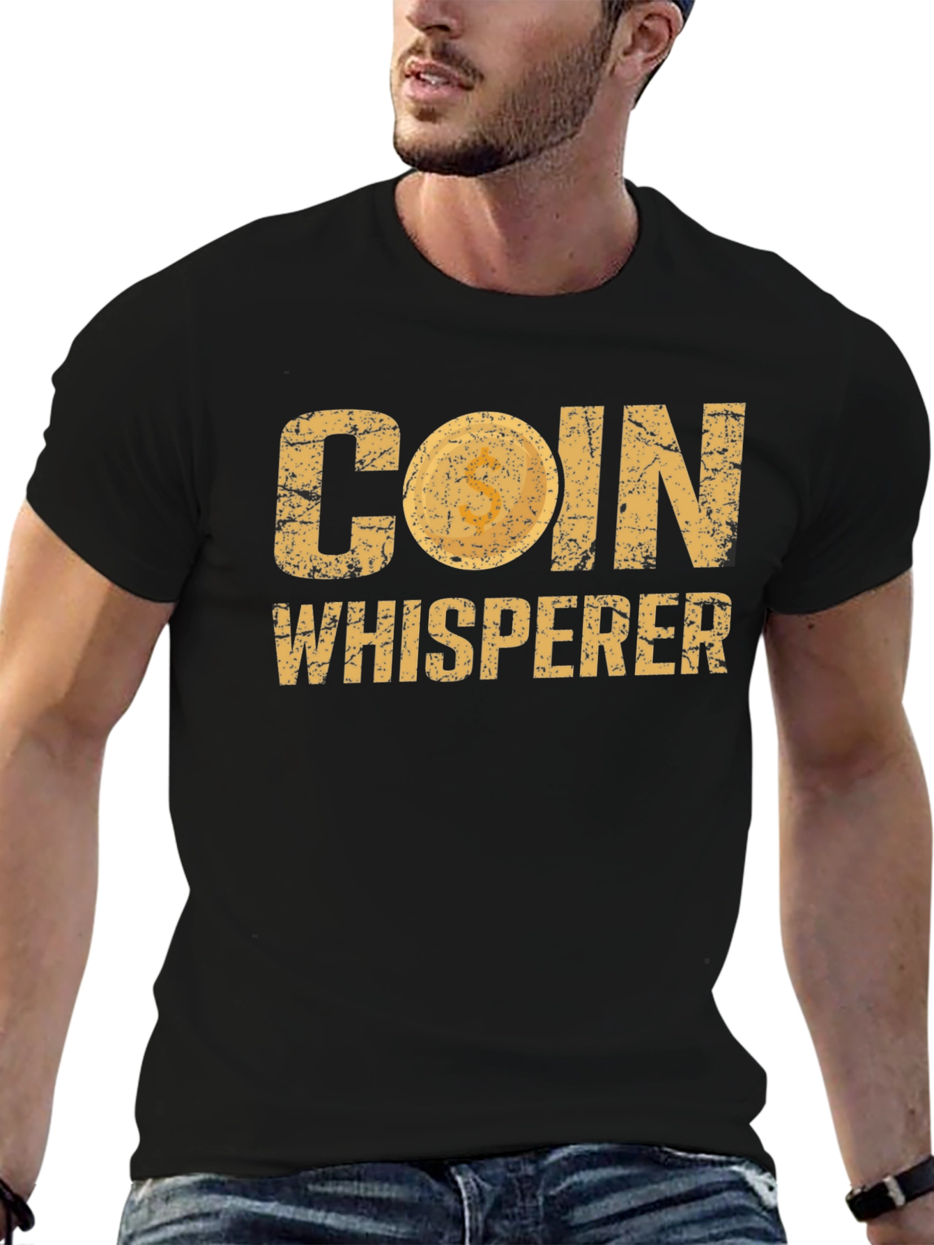 Black Coin Whisperer T-Shirt - Crypto Trading Tee view 6