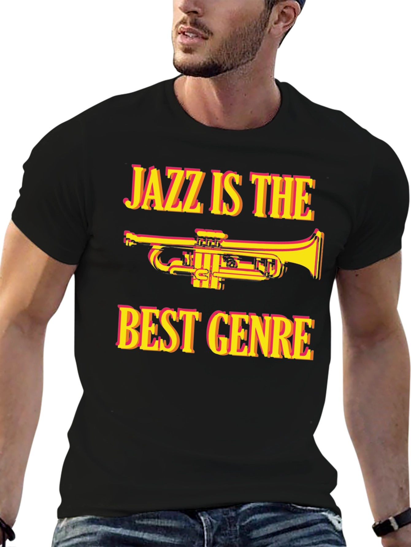 Black Jazz is the Best Genre T-Shirt - Music Lover Tee view 6