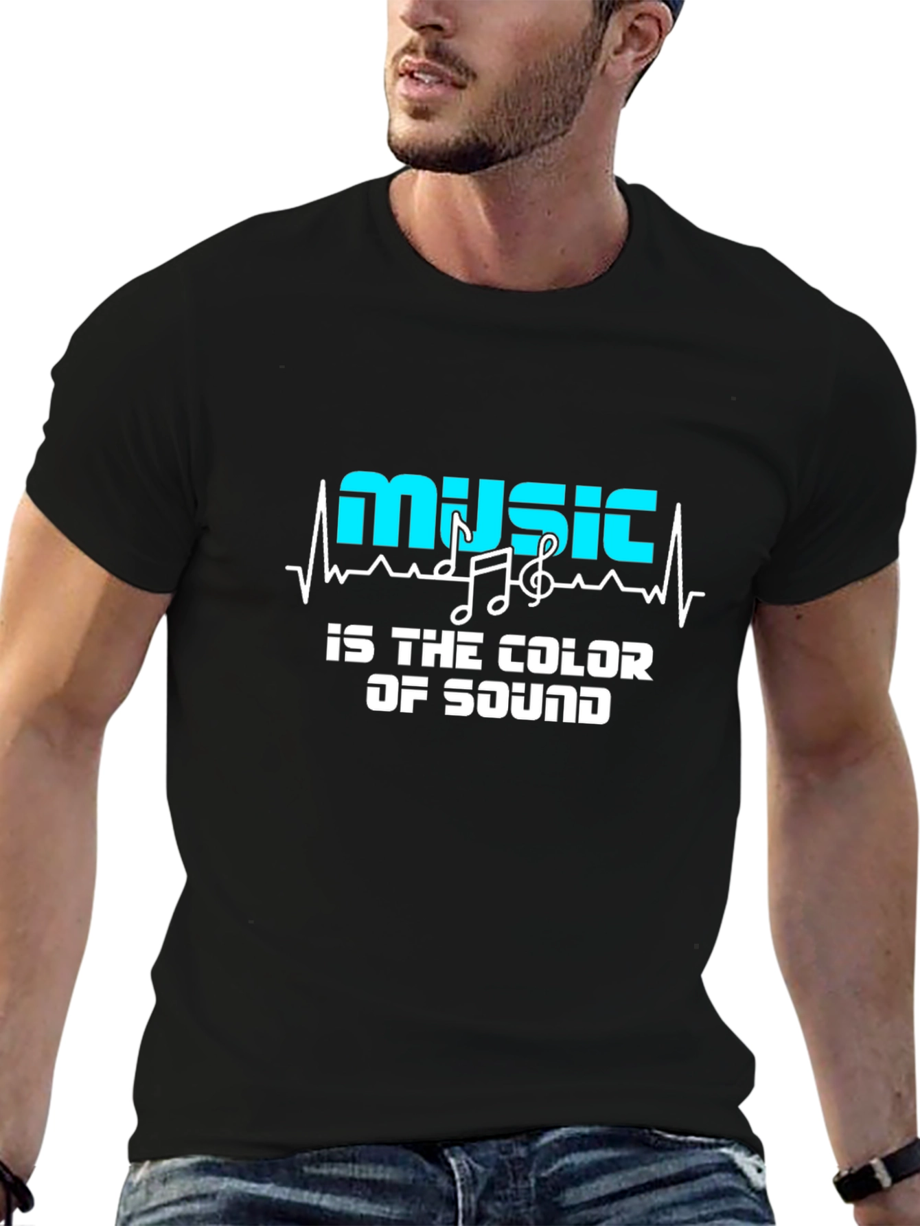 Black Music is the Color of Sound - Graphic Tee view 6