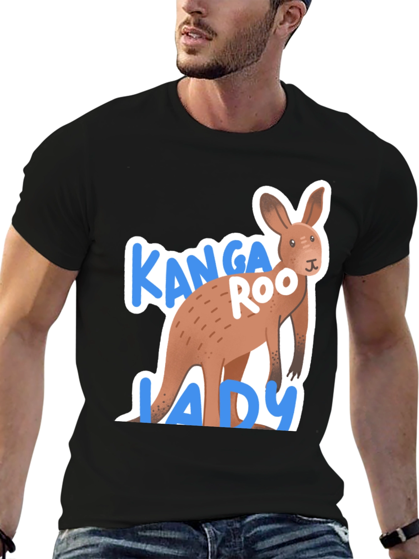Black Kanga Roo Lady T-Shirt view 6