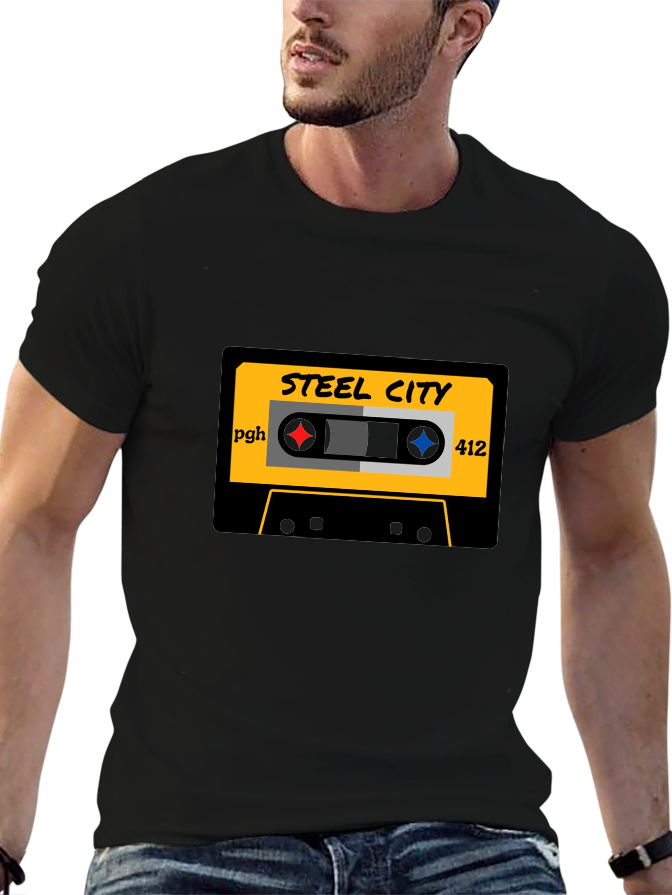 Steel City Cassette Tape Graphic Tee - 6