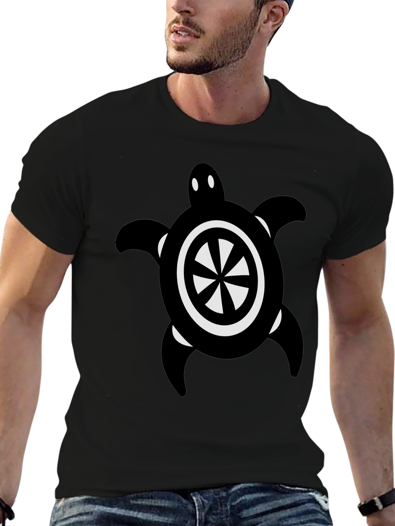 Black Black Turtle Graphic Tee view 6