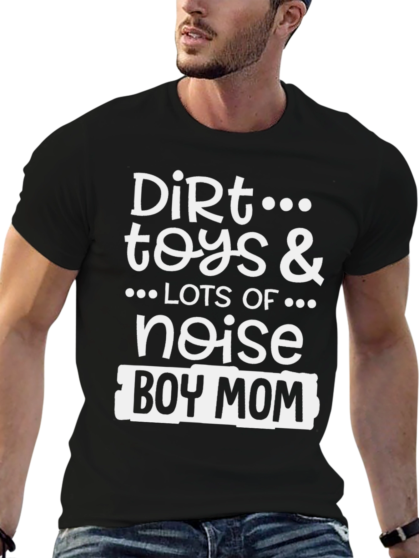 Dirt, Toys & Noise Boy Mom Graphic Tee - 6
