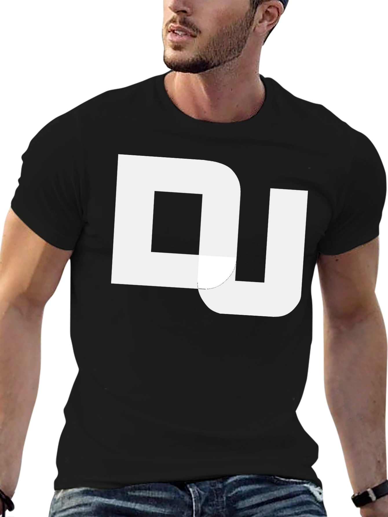 Black DJ Graphic Print Black T-Shirt view 6