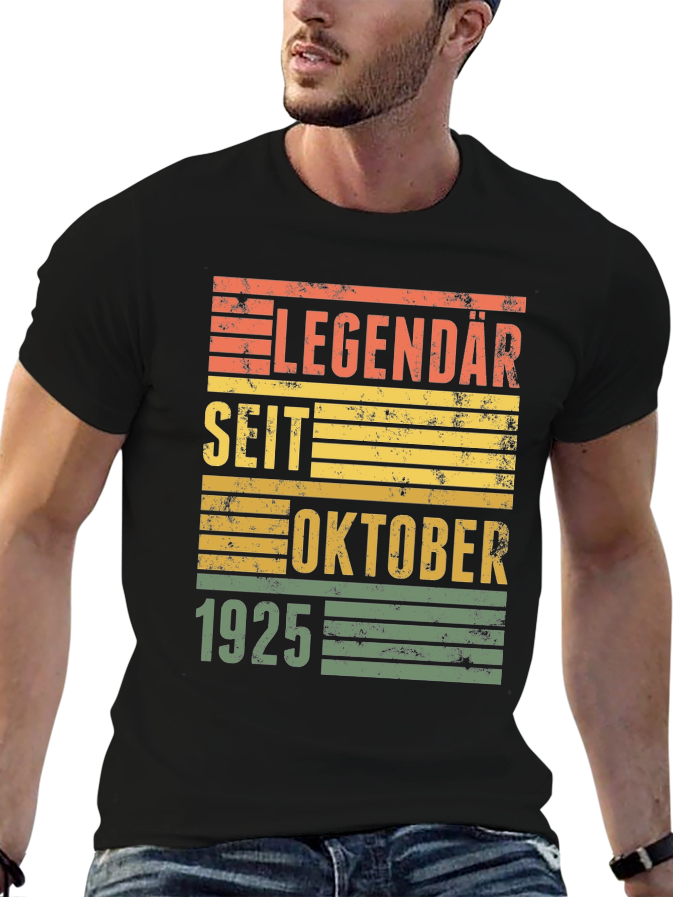 Black Legendary Since October 1925 T-Shirt view 6