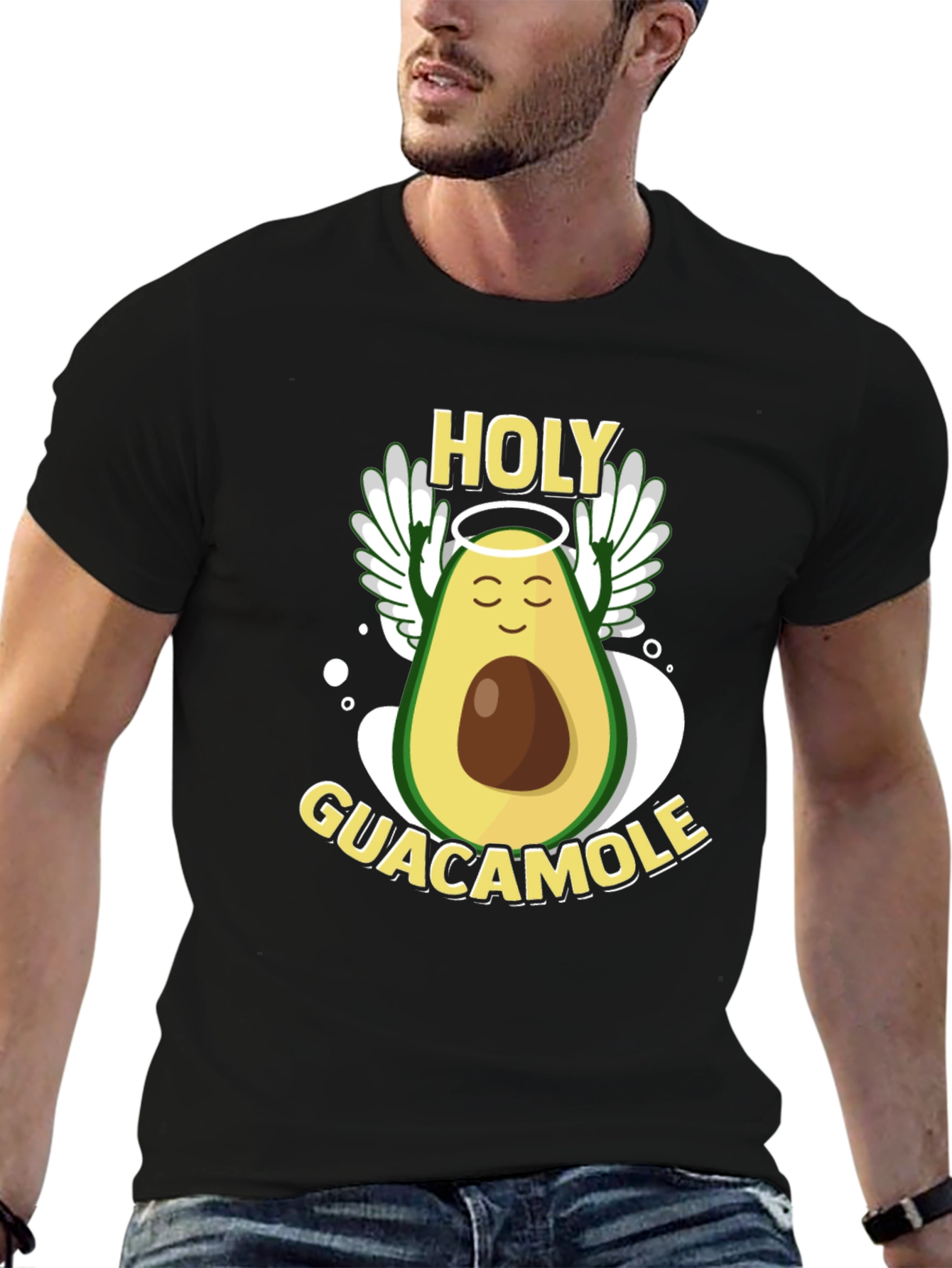Black Holy Guacamole Black T-Shirt view 6