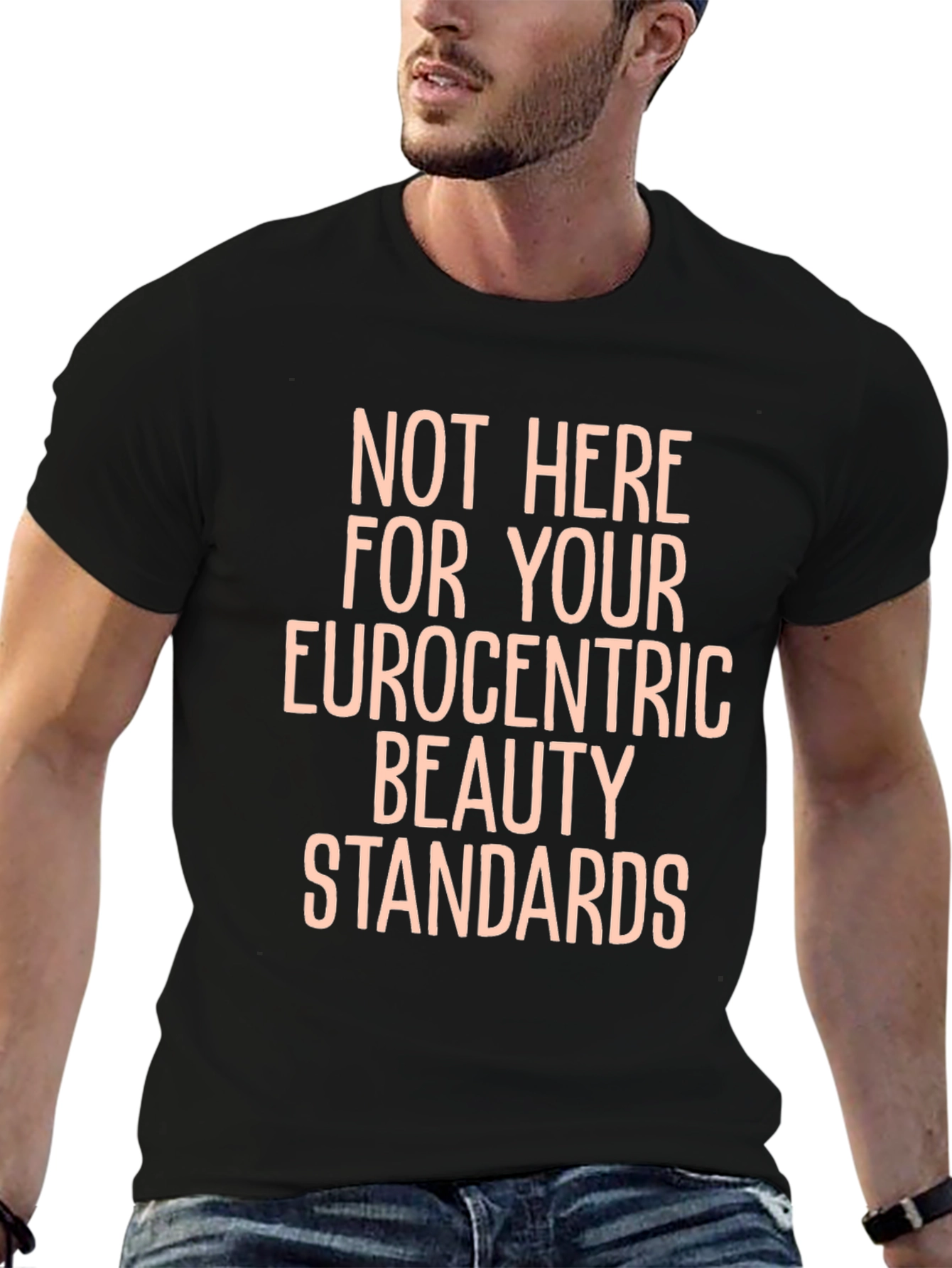 Black Eurocentric Beauty Standards Statement Tee view 6