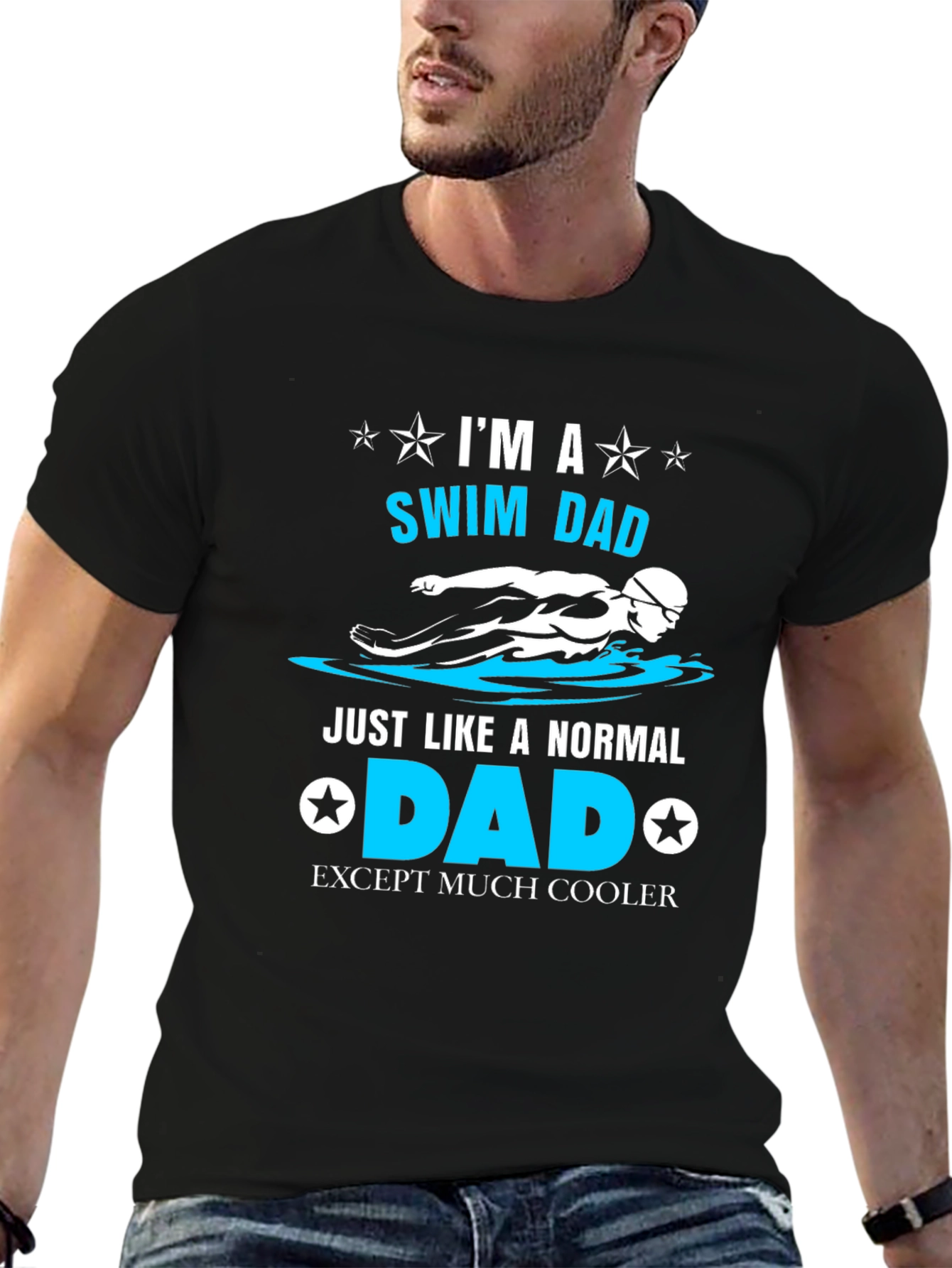 Swim Dad T-Shirt - Cool Father's Day Gift - 6
