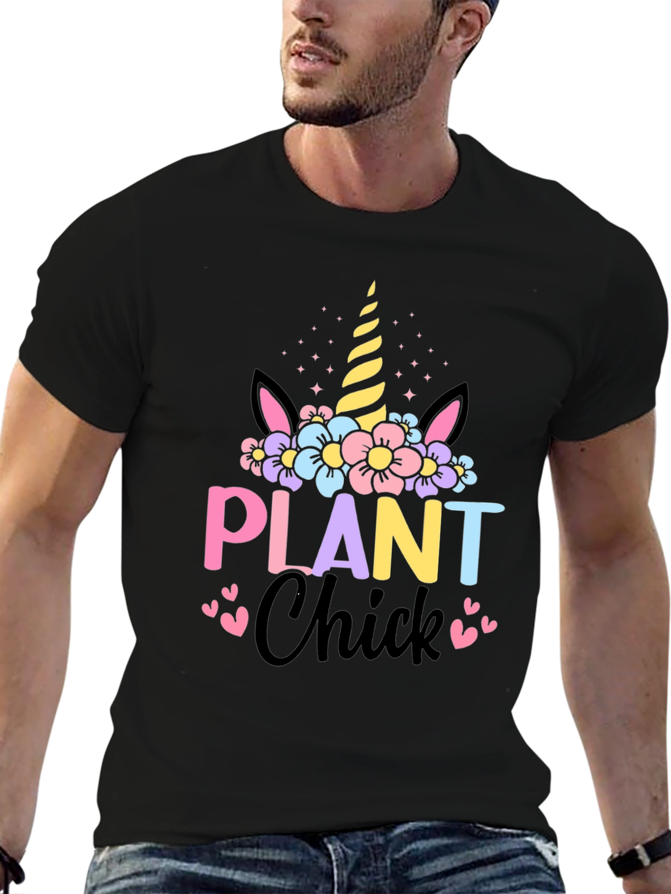 Plant Chick Unicorn Graphic T-Shirt - 6