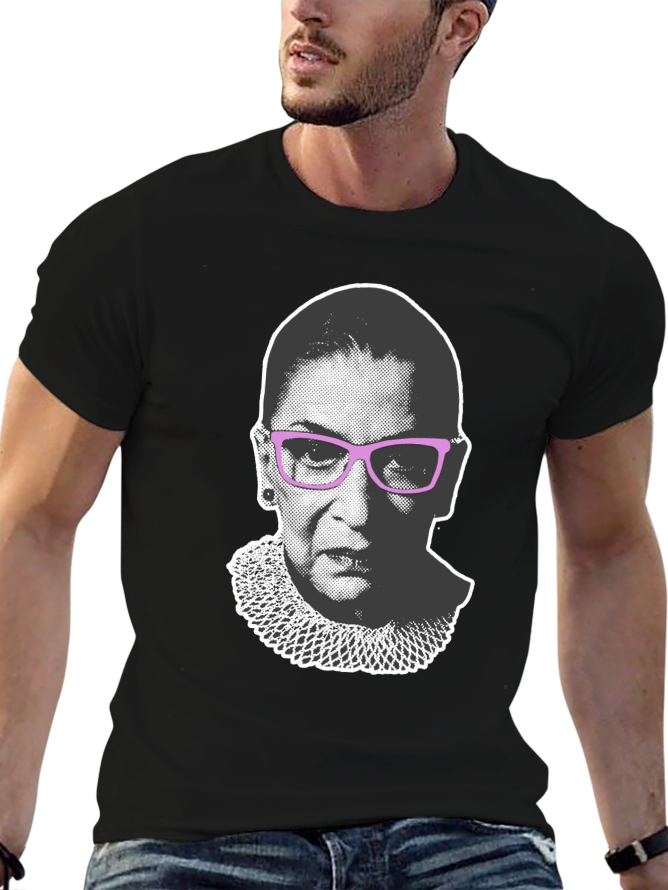 RBG Graphic Tee - Black Unisex T-Shirt - 6