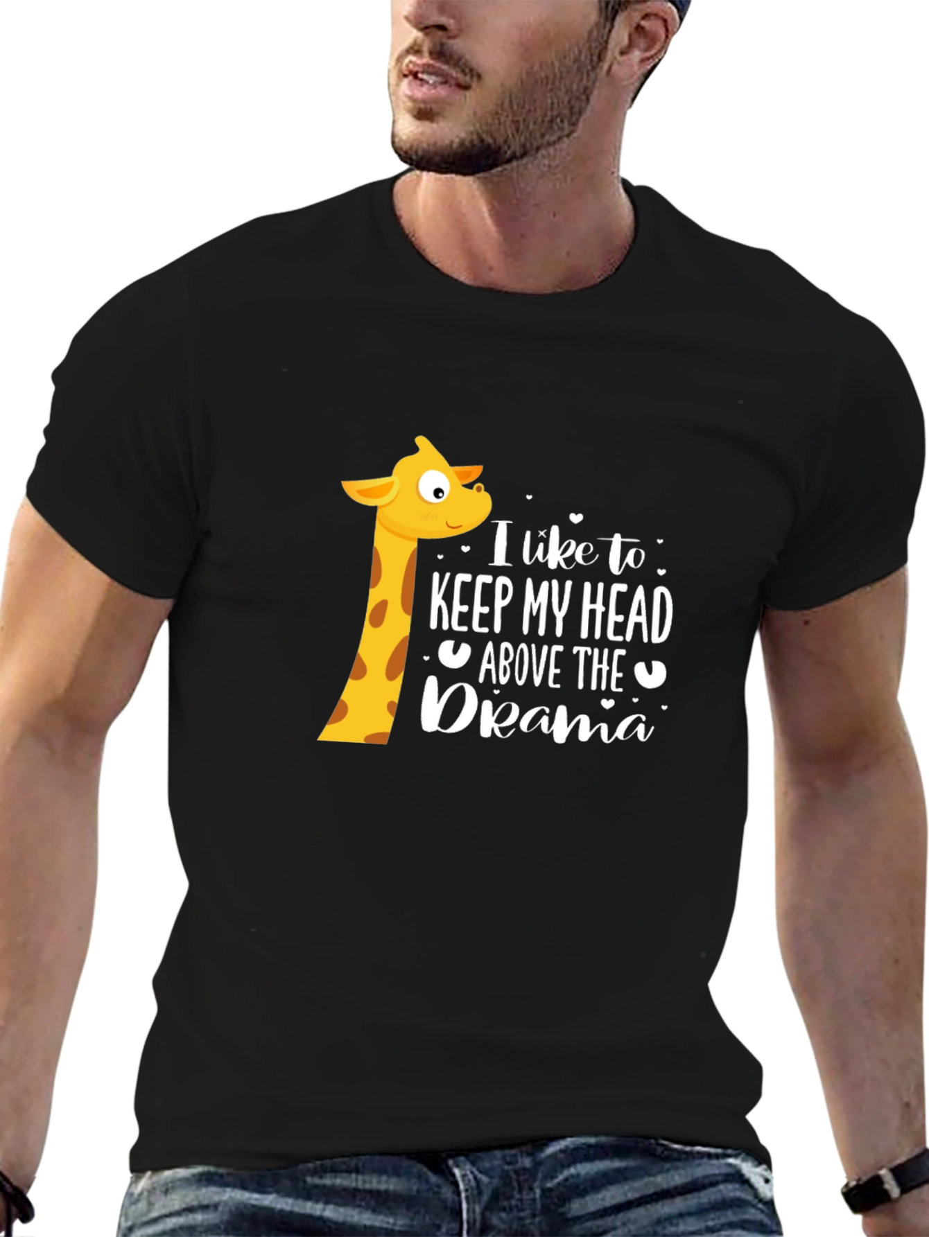 Keep My Head Above The Drama Giraffe T-Shirt - 6