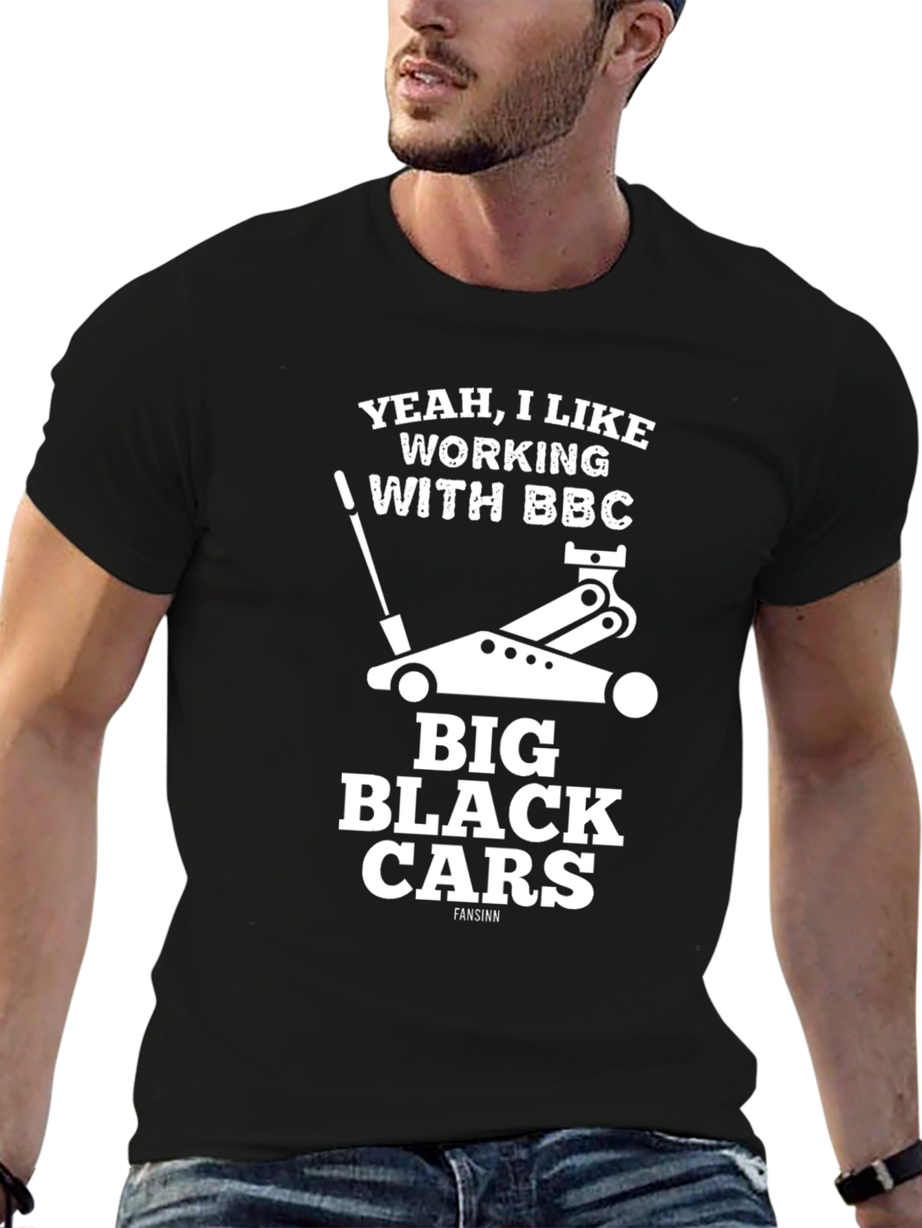 Black Yeah, I Like Working With BBC T-Shirt view 6