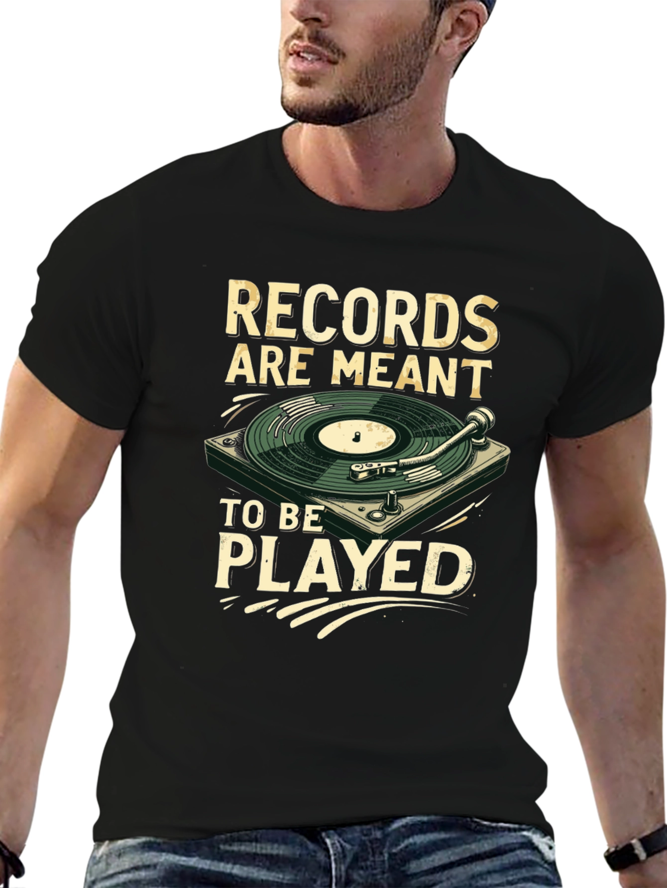 Black Records Are Meant To Be Played T-Shirt view 6