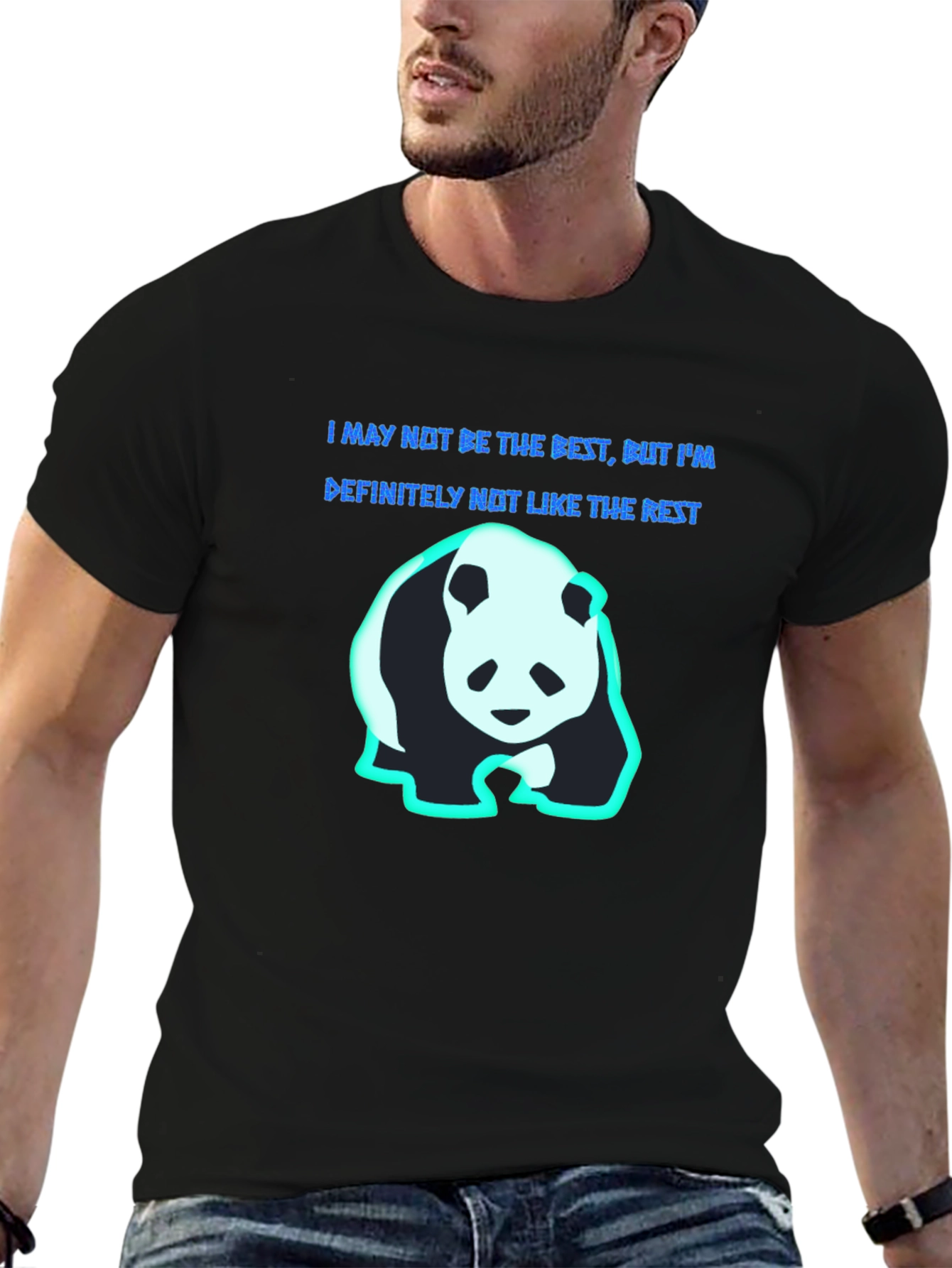 Black Panda Graphic T-Shirt - I'm Not Like The Rest view 6