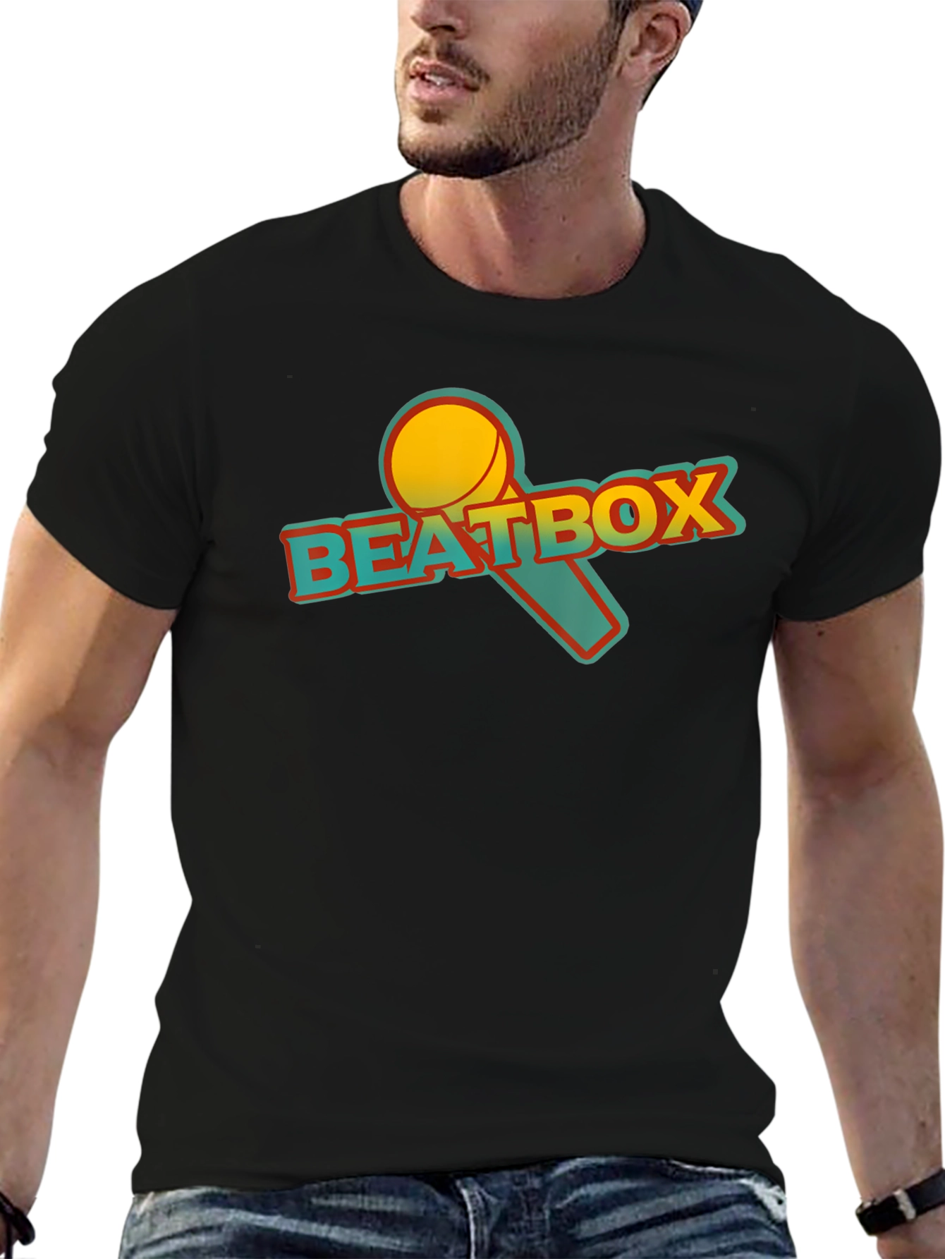 Black Beatbox Graphic Tee - Black view 6