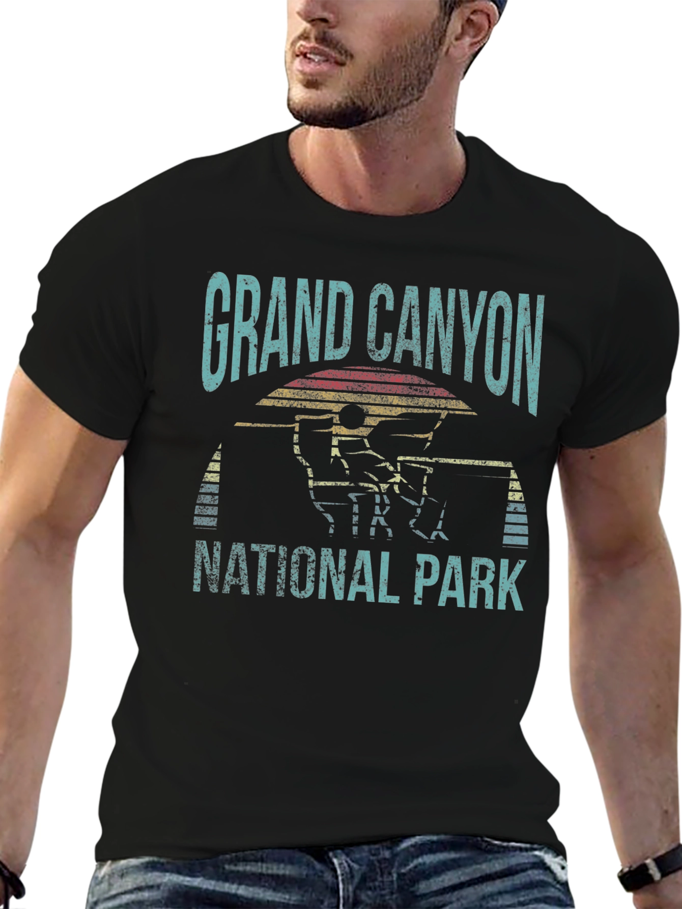 Black Grand Canyon National Park Black T-Shirt view 6