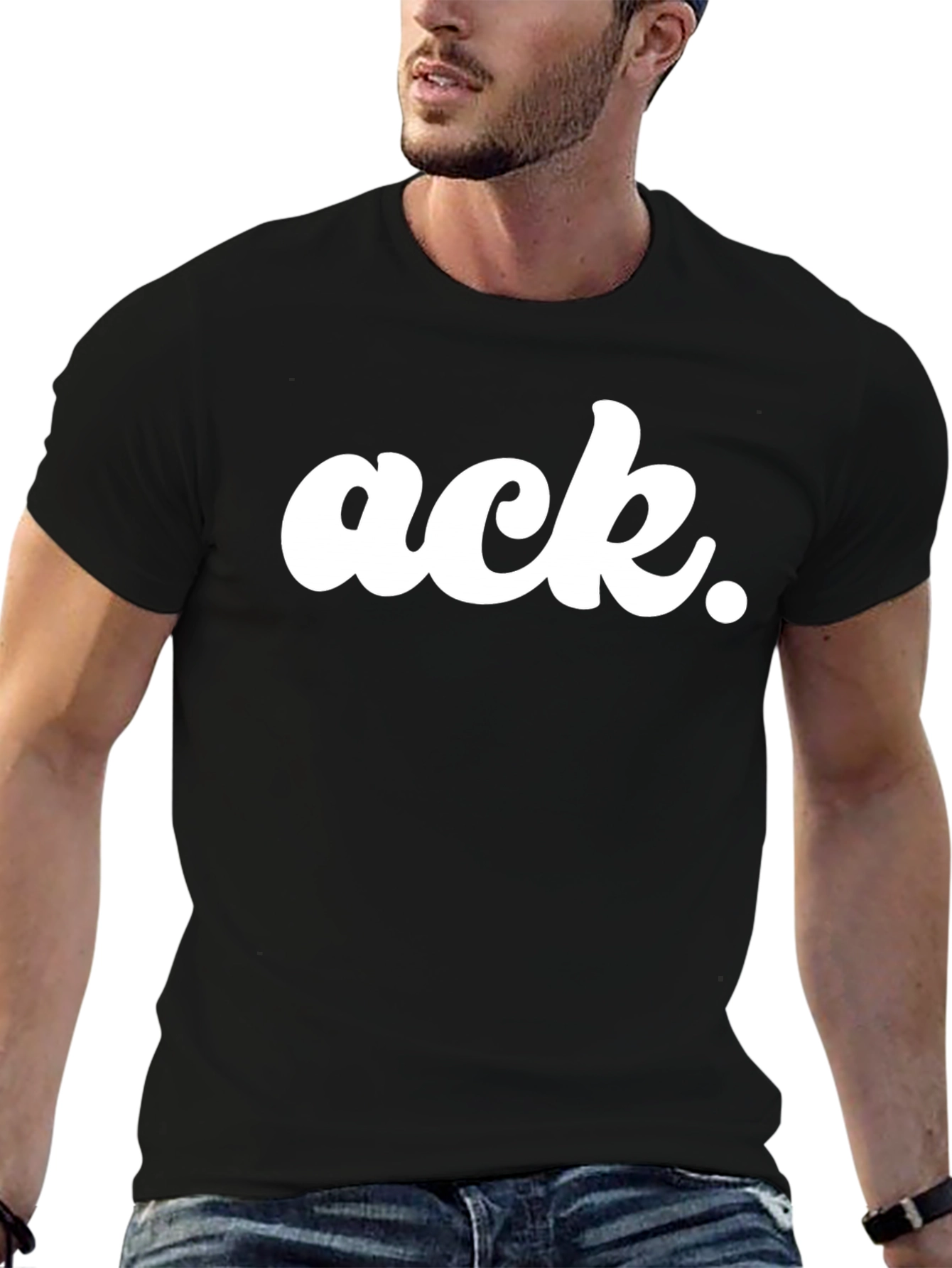 Black Ack. T-Shirt - Stylish Graphic Tee view 6