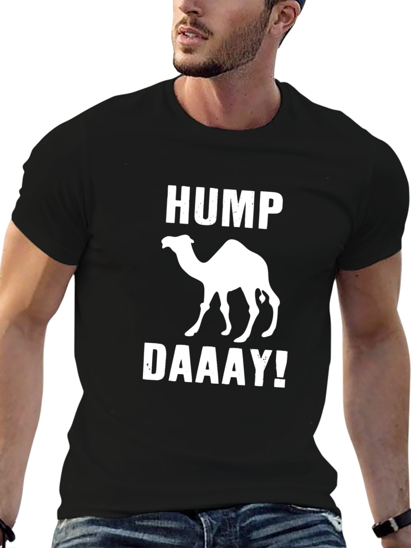 Black Hump Daaay T-Shirt - Funny Camel Design view 6