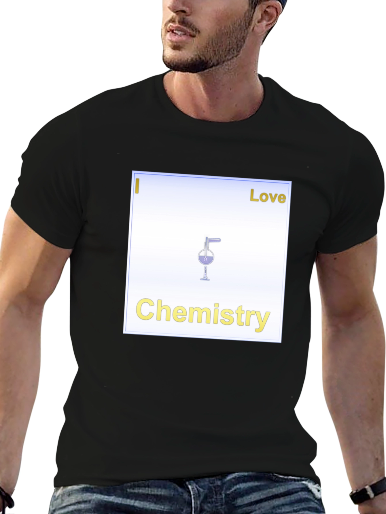 Black I Love Chemistry T-Shirt - Science Geek Tee view 6