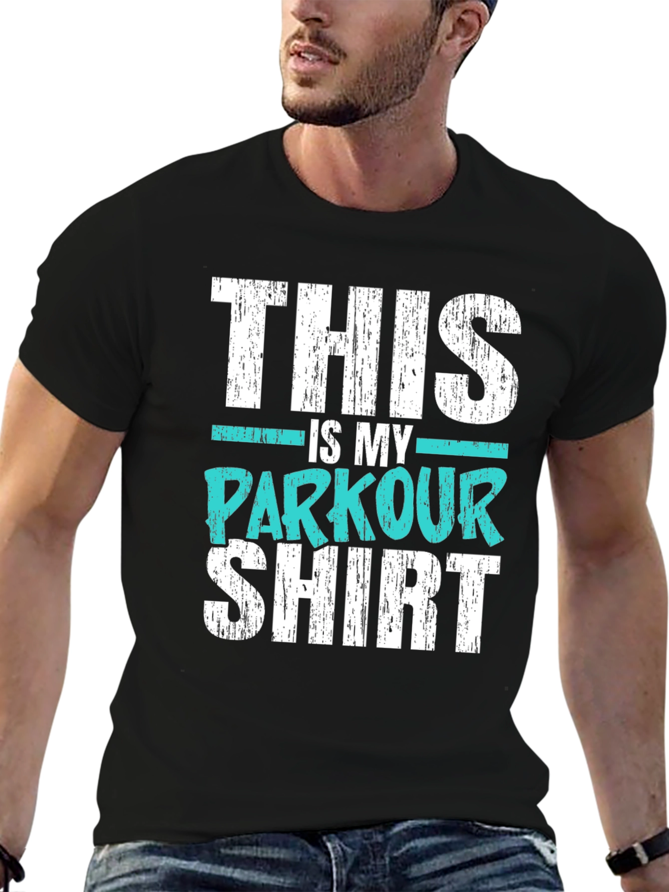 Black This is My Parkour Shirt - Black Graphic Tee view 6