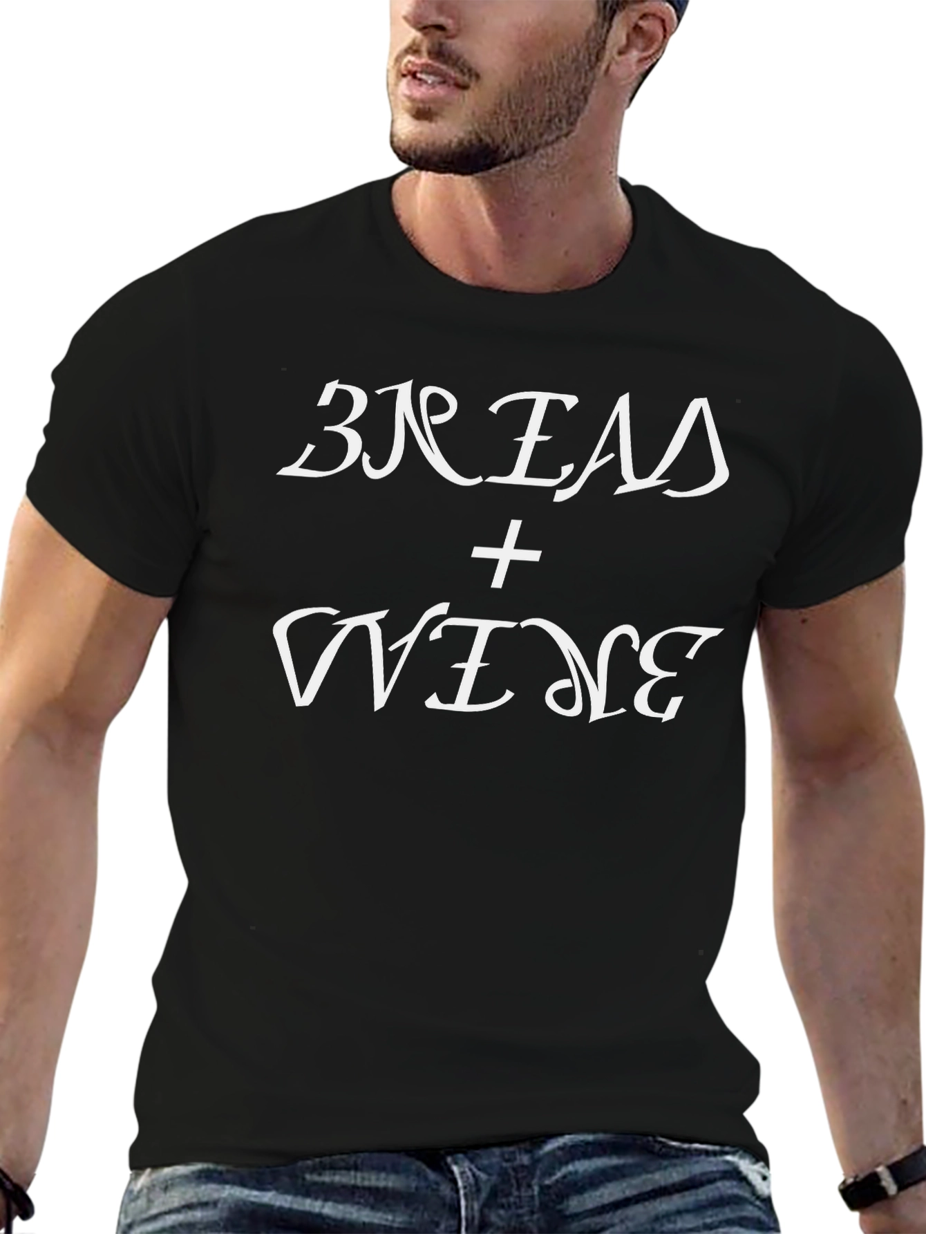 Black Bread + Wine Graphic Tee - Soft Cotton Blend view 6