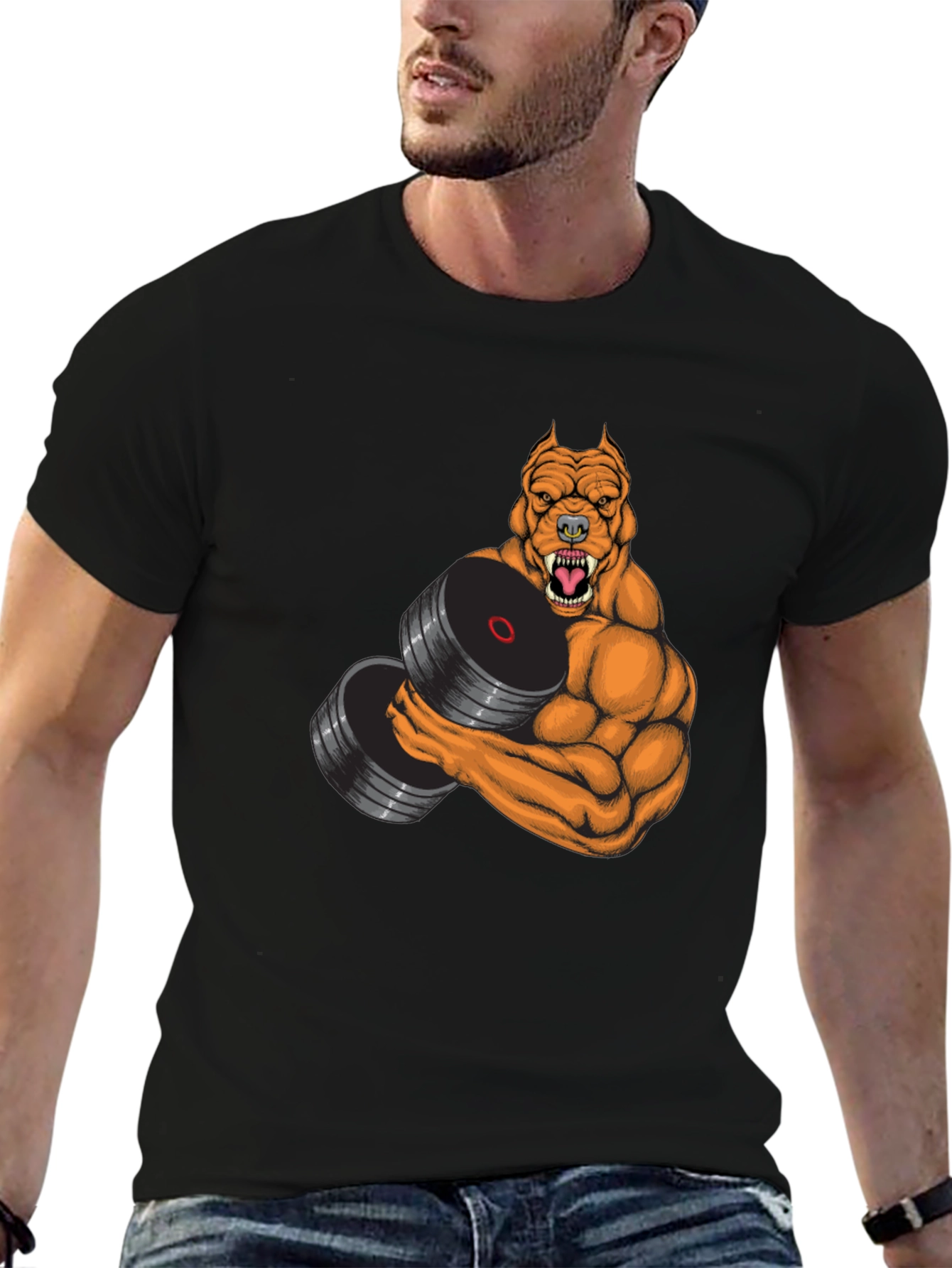 Black Pitbull Gym Black T-Shirt view 6
