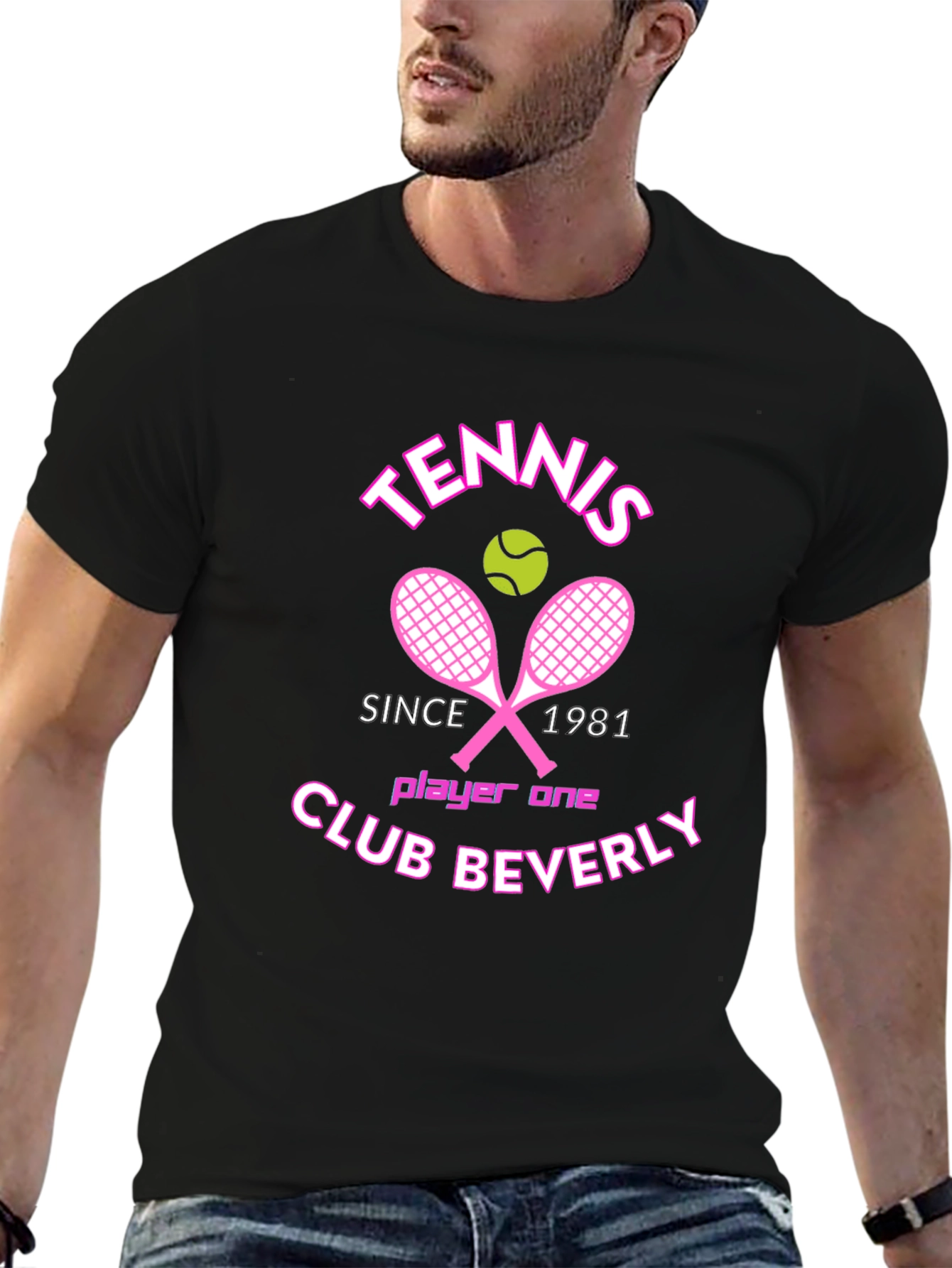 Black Tennis Club Beverly T-Shirt view 6