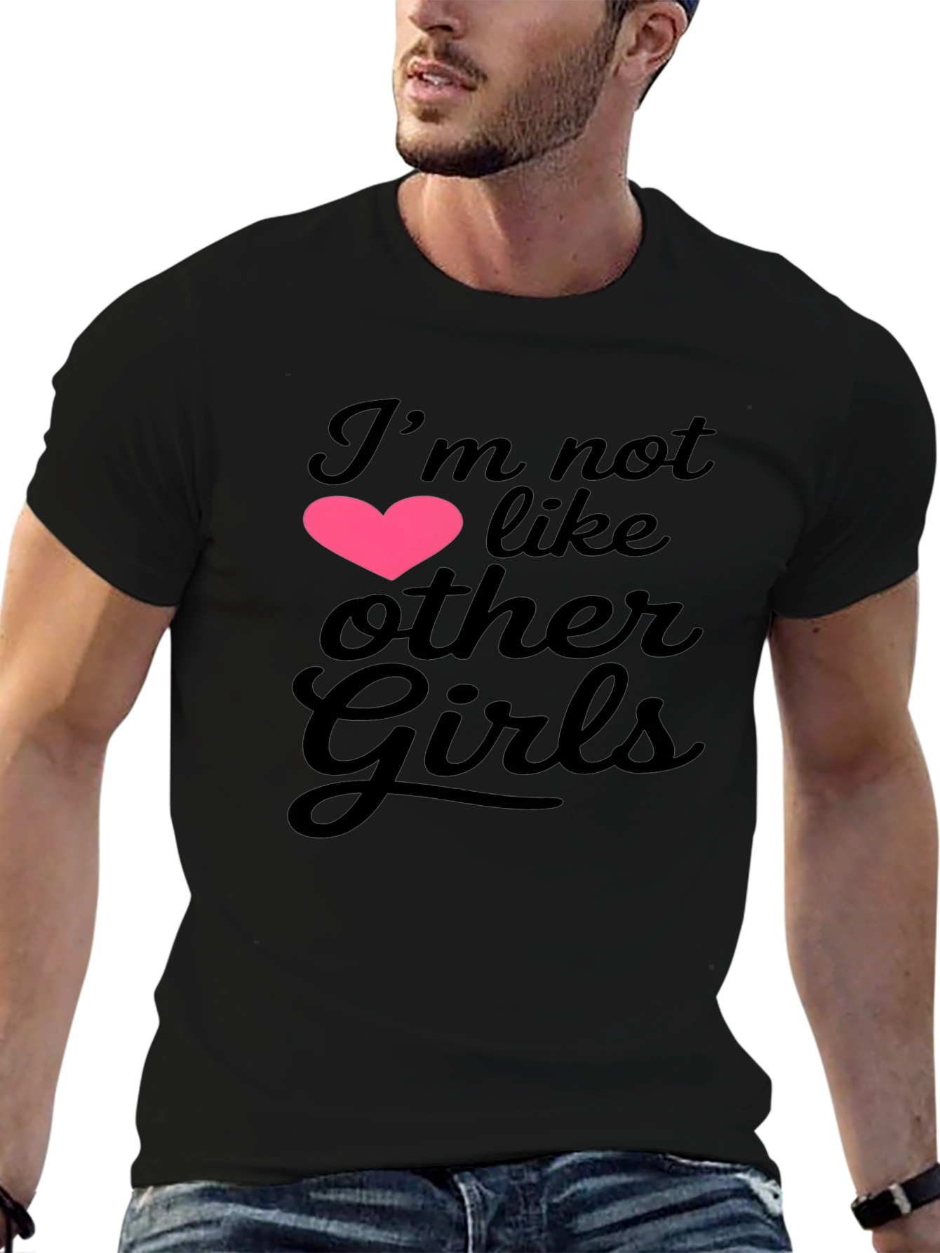 Black I'm Not Like Other Girls Graphic Tee view 6