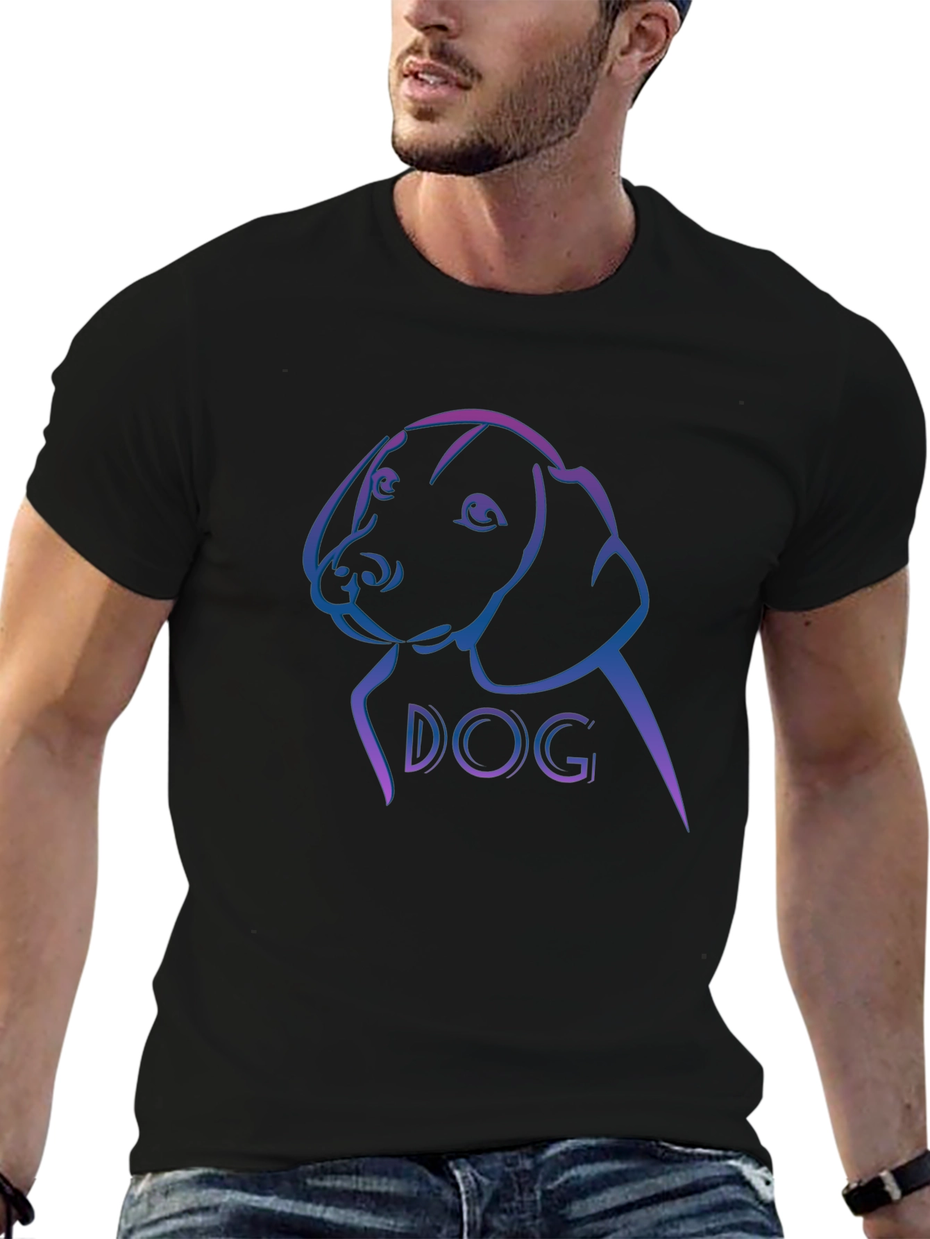 Black Dog Graphic Tee - Stylish & Comfortable view 6