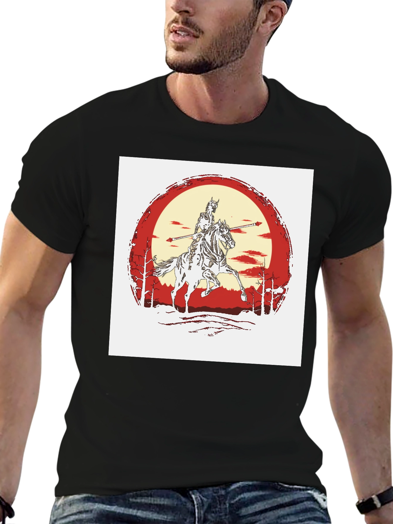 Knight Horseman Black T-Shirt - 6