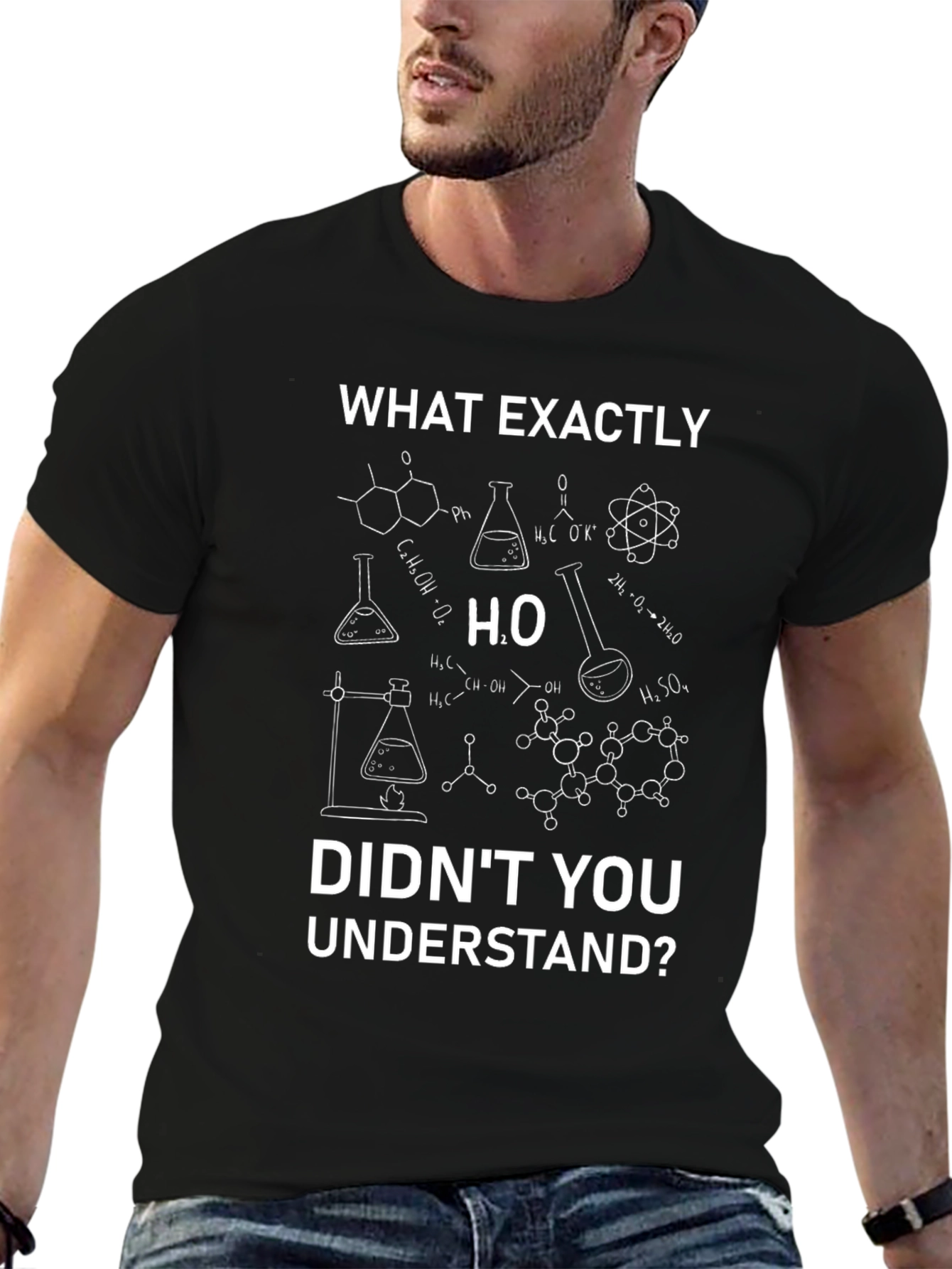 Black Funny Chemistry T-Shirt - What Exactly Didn't You Understand? view 6