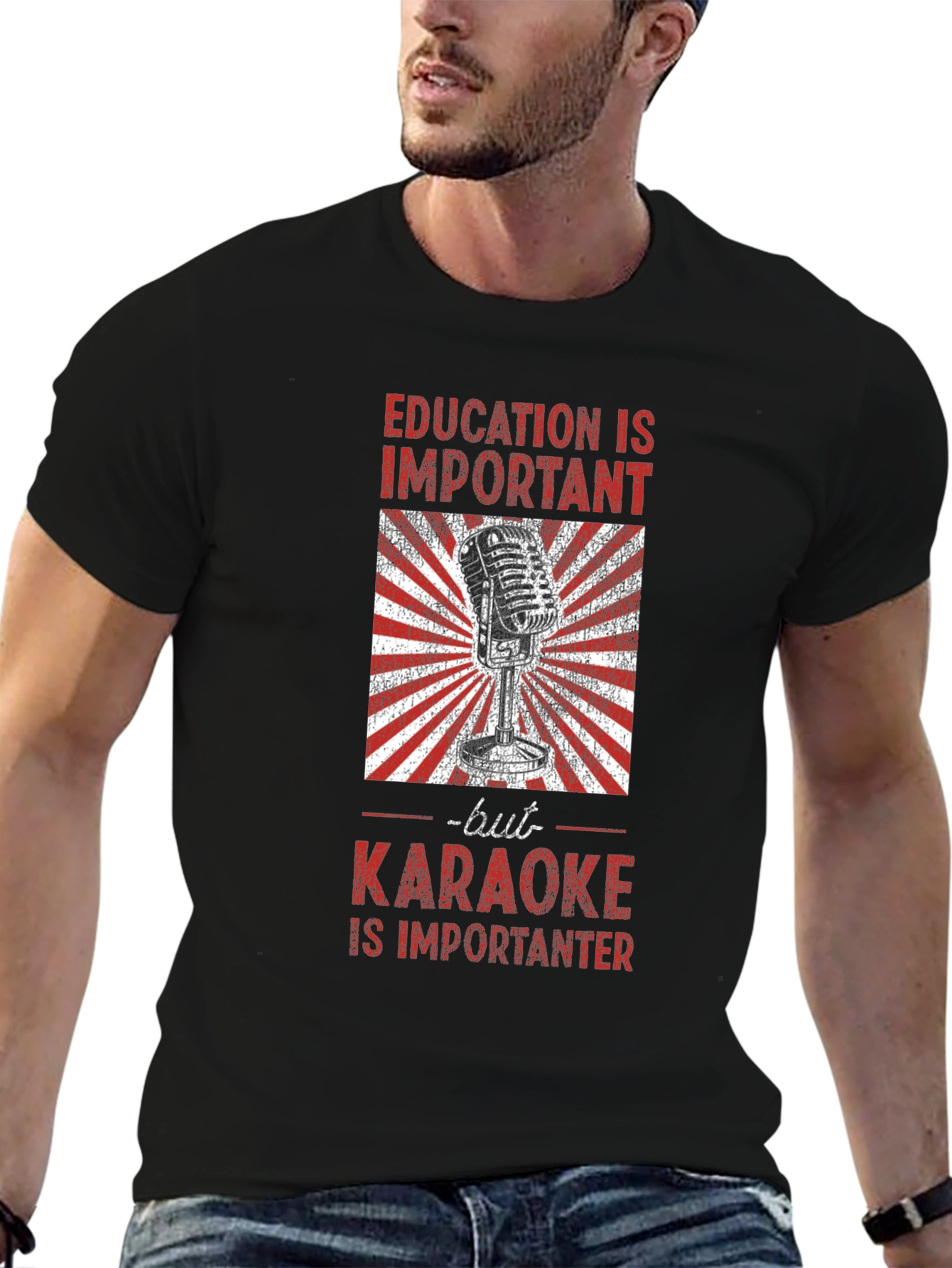 Black Karaoke is Importanter T-Shirt view 6