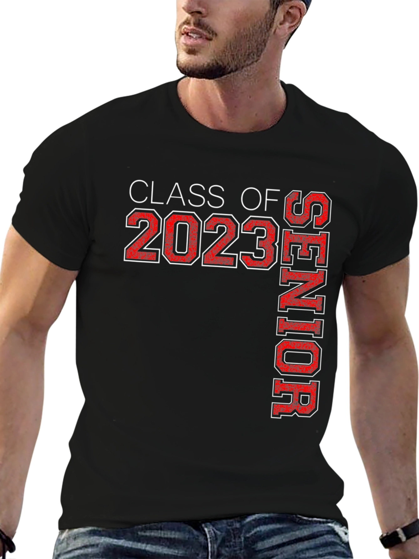 Black Class of 2023 Senior T-Shirt Graduation Tee view 6