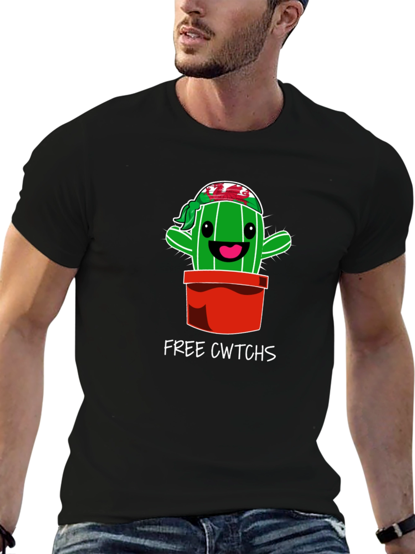 Black Cwtchs Cactus Crew Neck Tee view 6