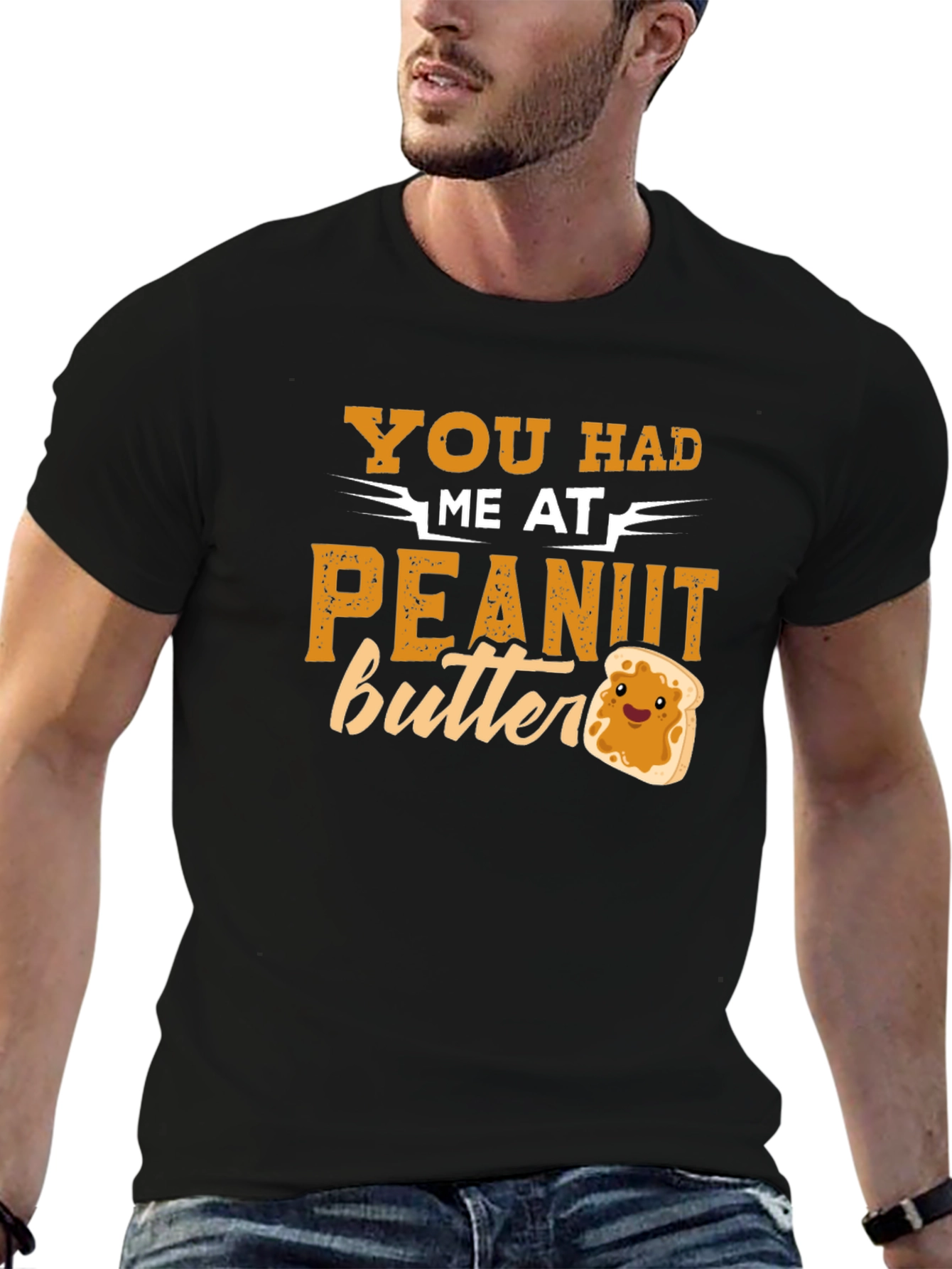 Peanut Butter Lover Graphic T-Shirt - Funny Foodie Tee - 6