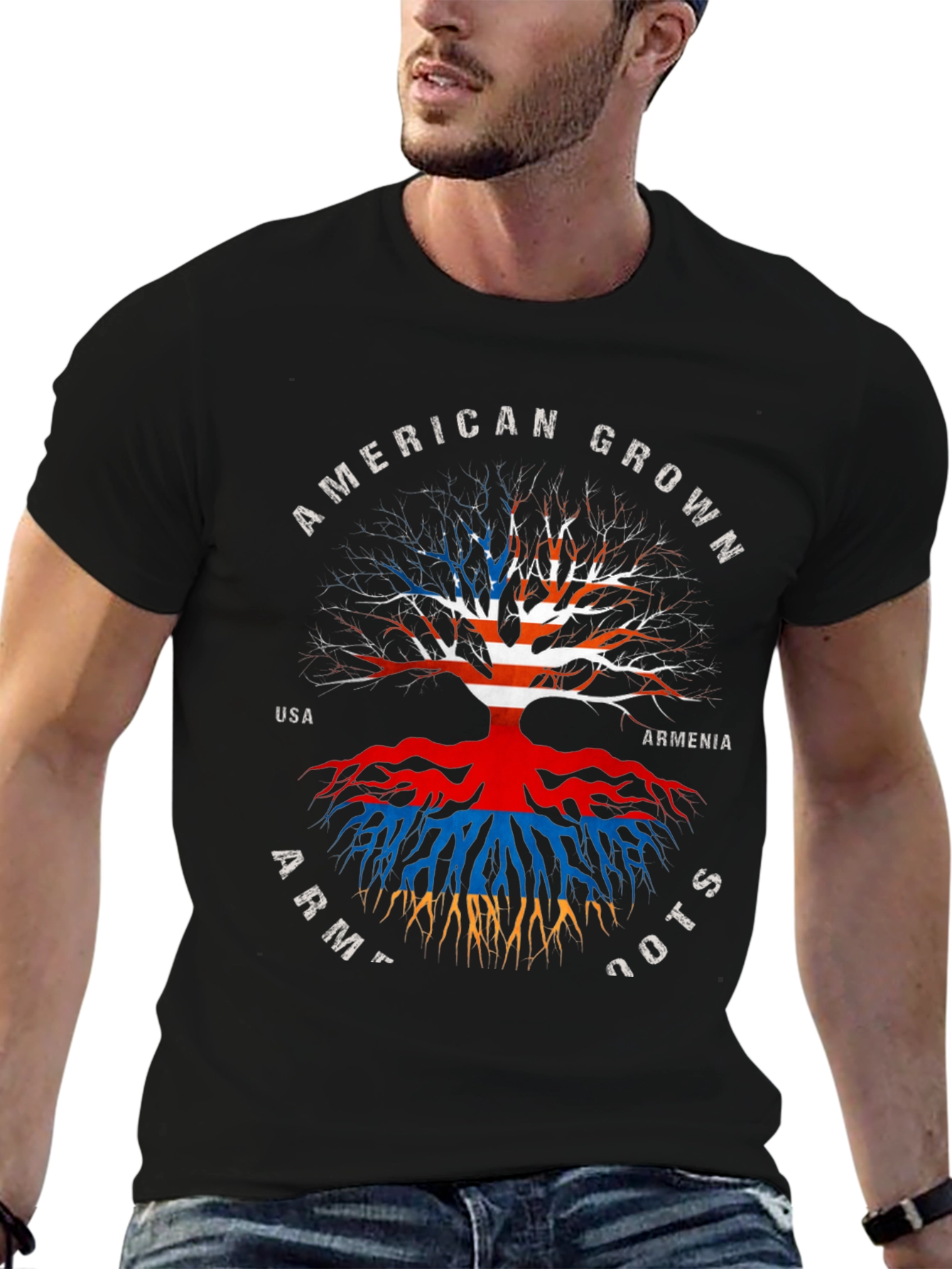 American Grown Armenian Roots T-Shirt - 6
