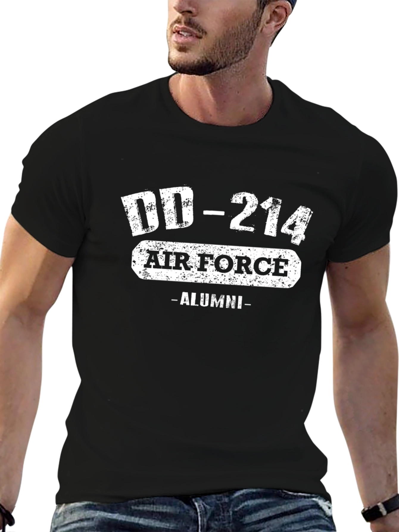 Air Force Alumni DD-214 Black T-Shirt - 6