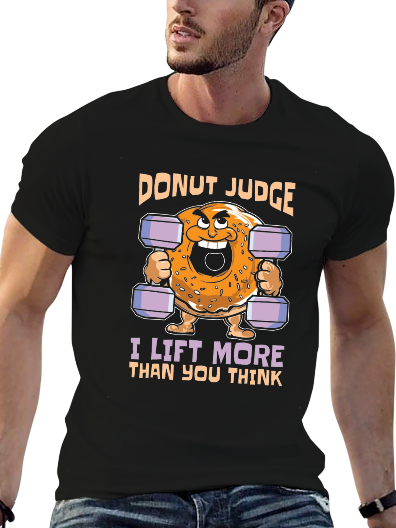 Black Donut Judge T-Shirt view 6