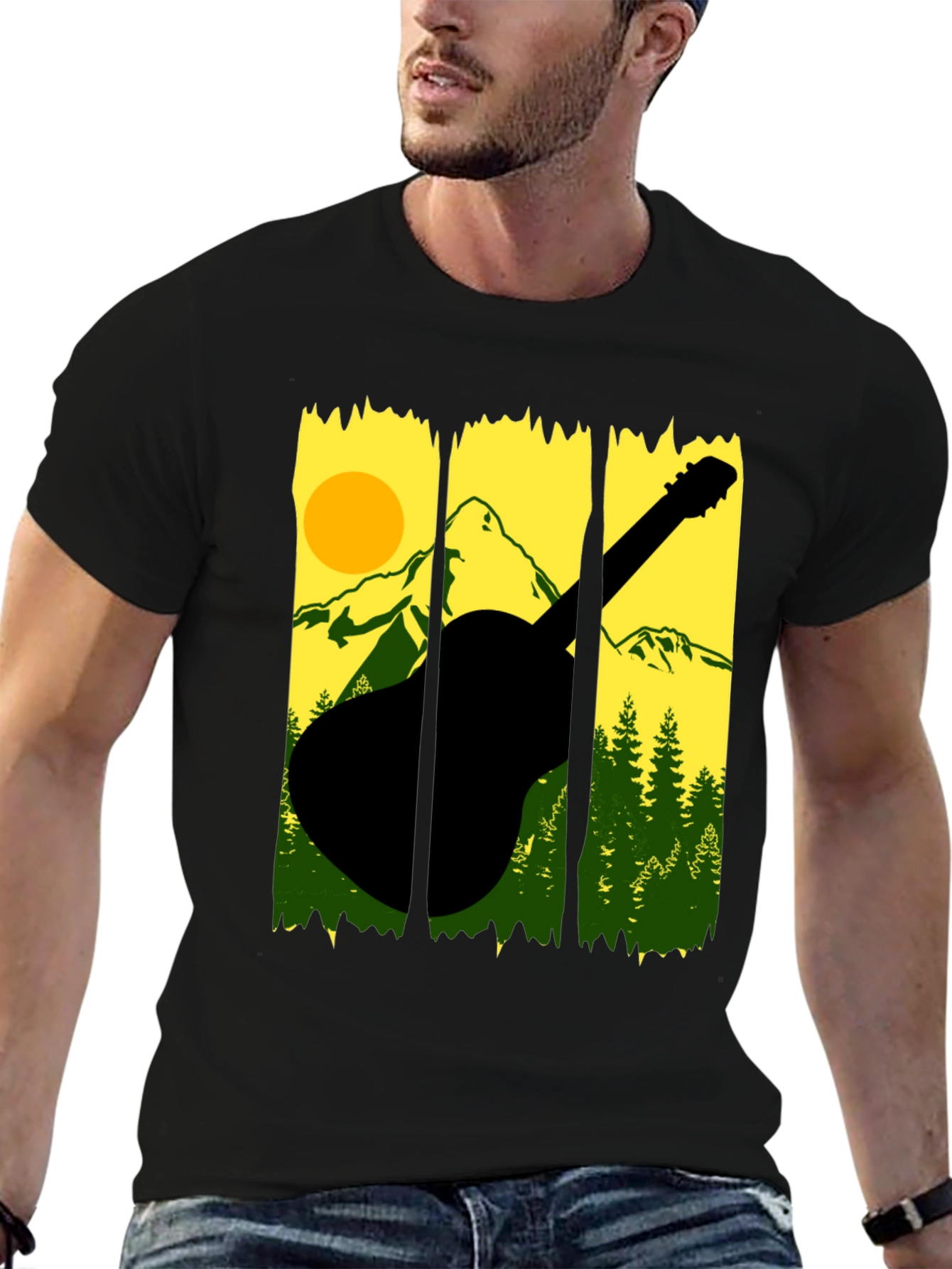 Black Mountain Guitar Graphic Tee view 6