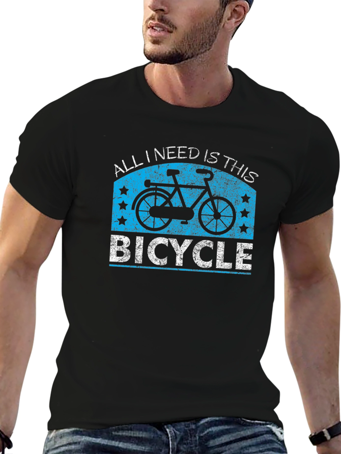 All I Need Is This Bicycle Graphic T-Shirt - 6