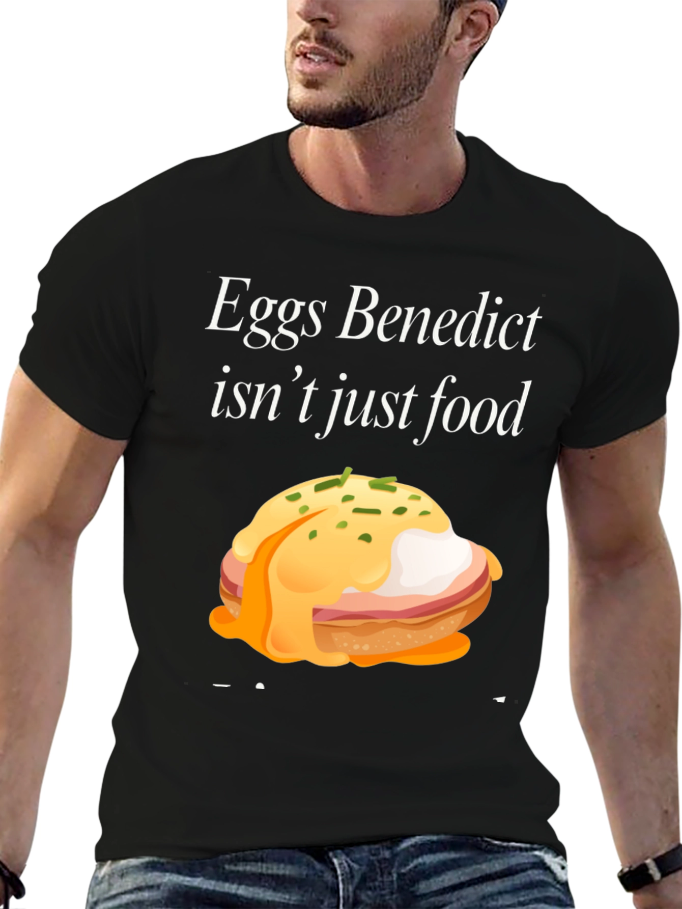 Eggs Benedict Fan T-Shirt - Foodie Novelty Tee - 6