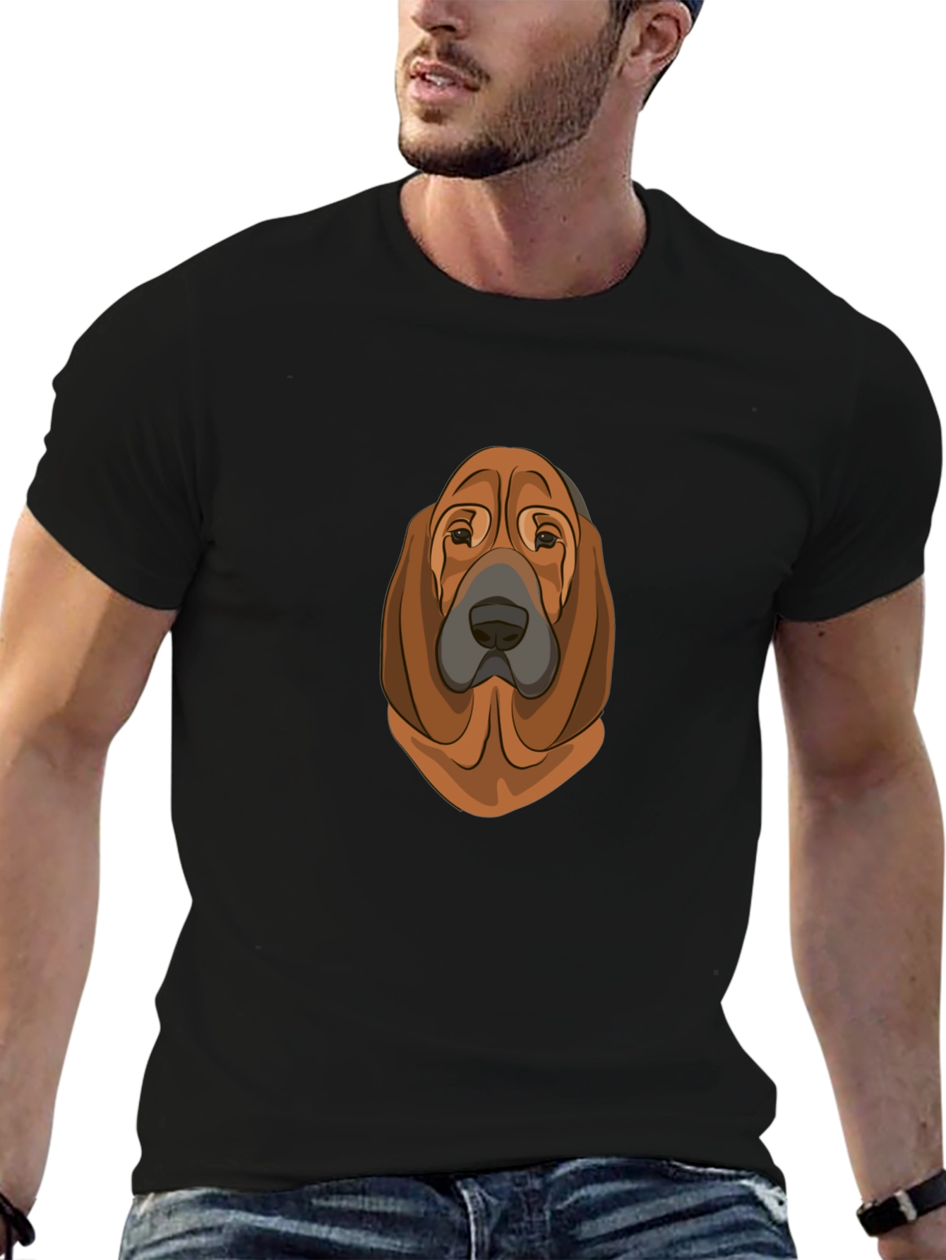Black Dog Breed Graphic T-Shirt - Black view 6