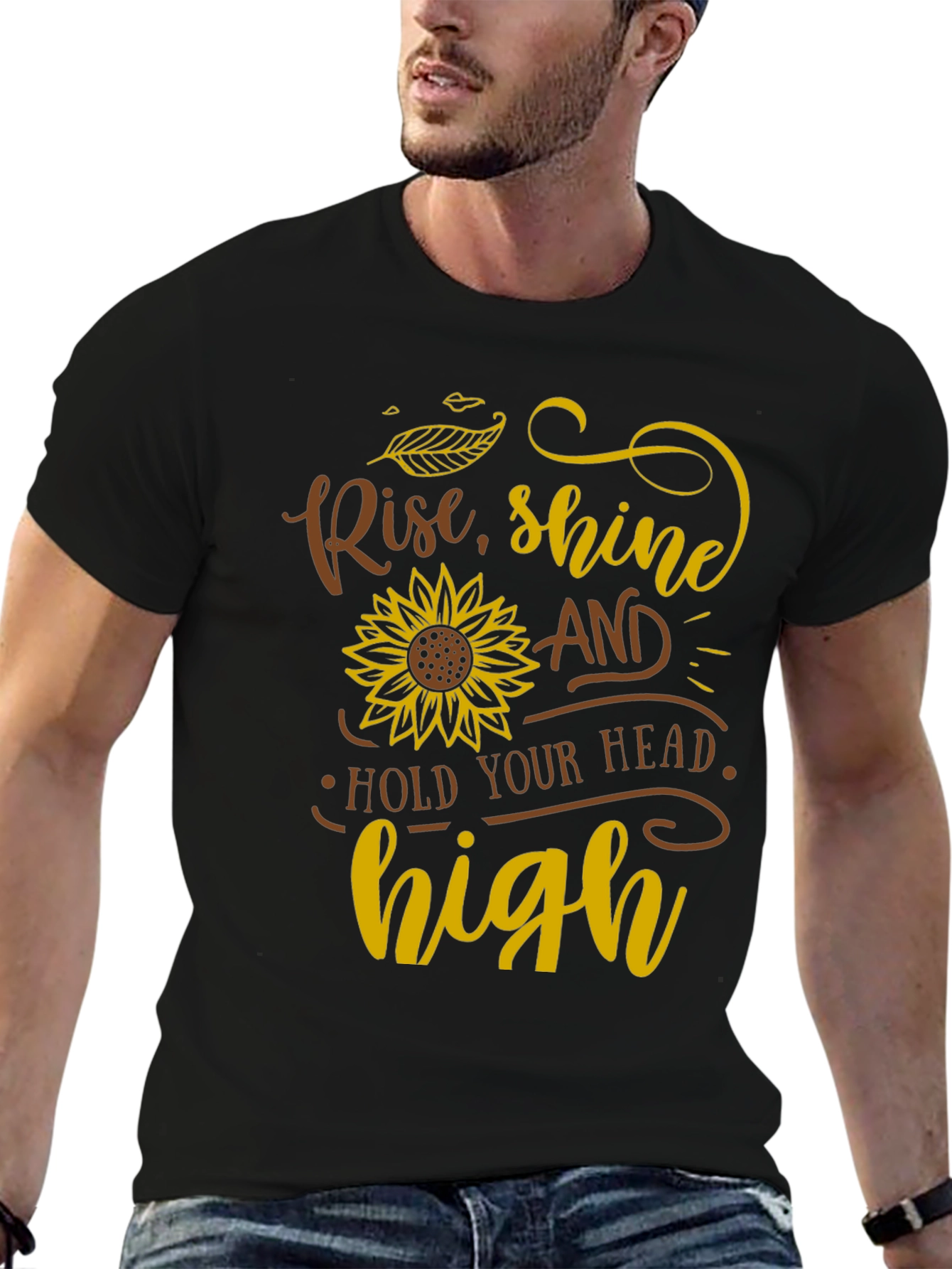 Black Rise, Shine, Hold Your Head High T-Shirt view 6